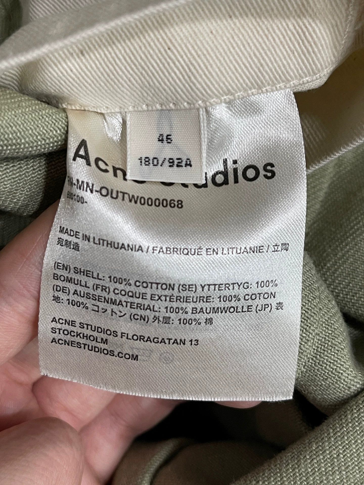 Acne Studios Acne Studios Jacket 46 Size US S / EU 44-46 / 1 - 8 Thumbnail