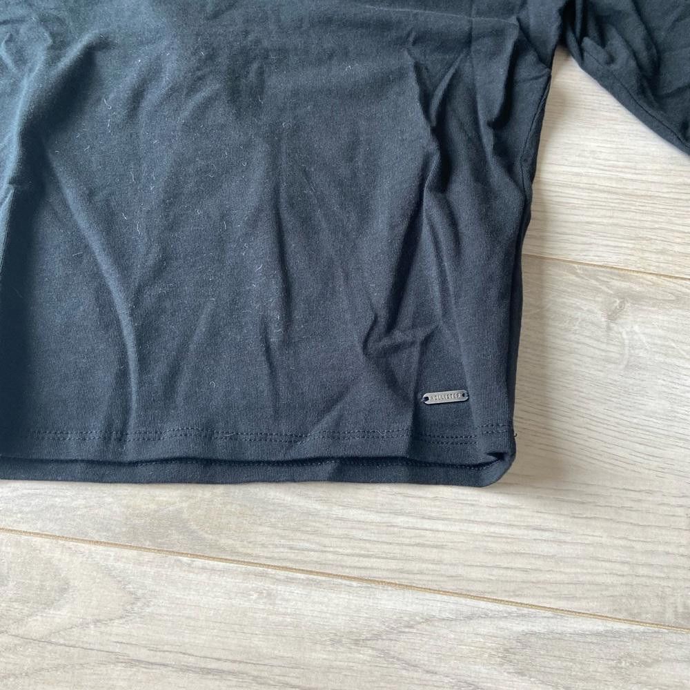 Designer Hollister Black V Neck Long Sleeve Shirt Size S / US 4 / IT 40 - 4 Thumbnail