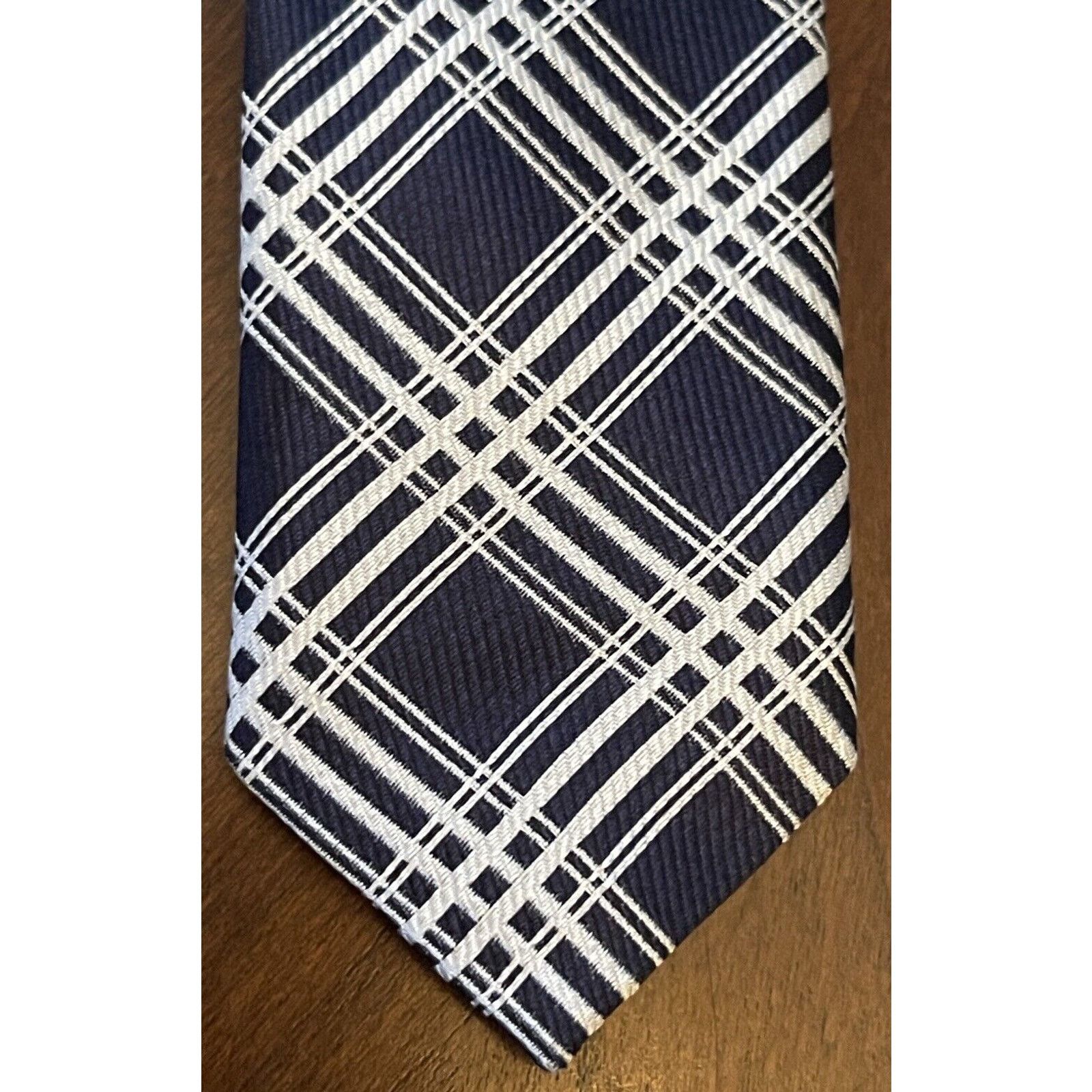 Handmade Pronto Uomo Couture Hand Made Blue 100% Silk Made In China Size ONE SIZE - 6 Thumbnail
