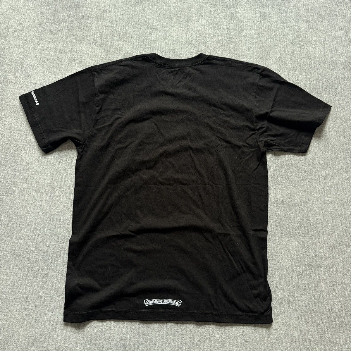 Chrome Hearts Chrome Hearts White Print Black Neck Logo Tee Size US XL / EU 56 / 4 - 2 Thumbnail