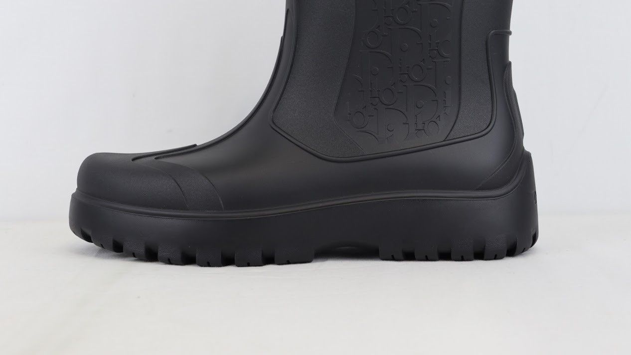 Dior o1rshd1 Rubber Garden Boot in Black Size US 10 / EU 43 - 3 Thumbnail