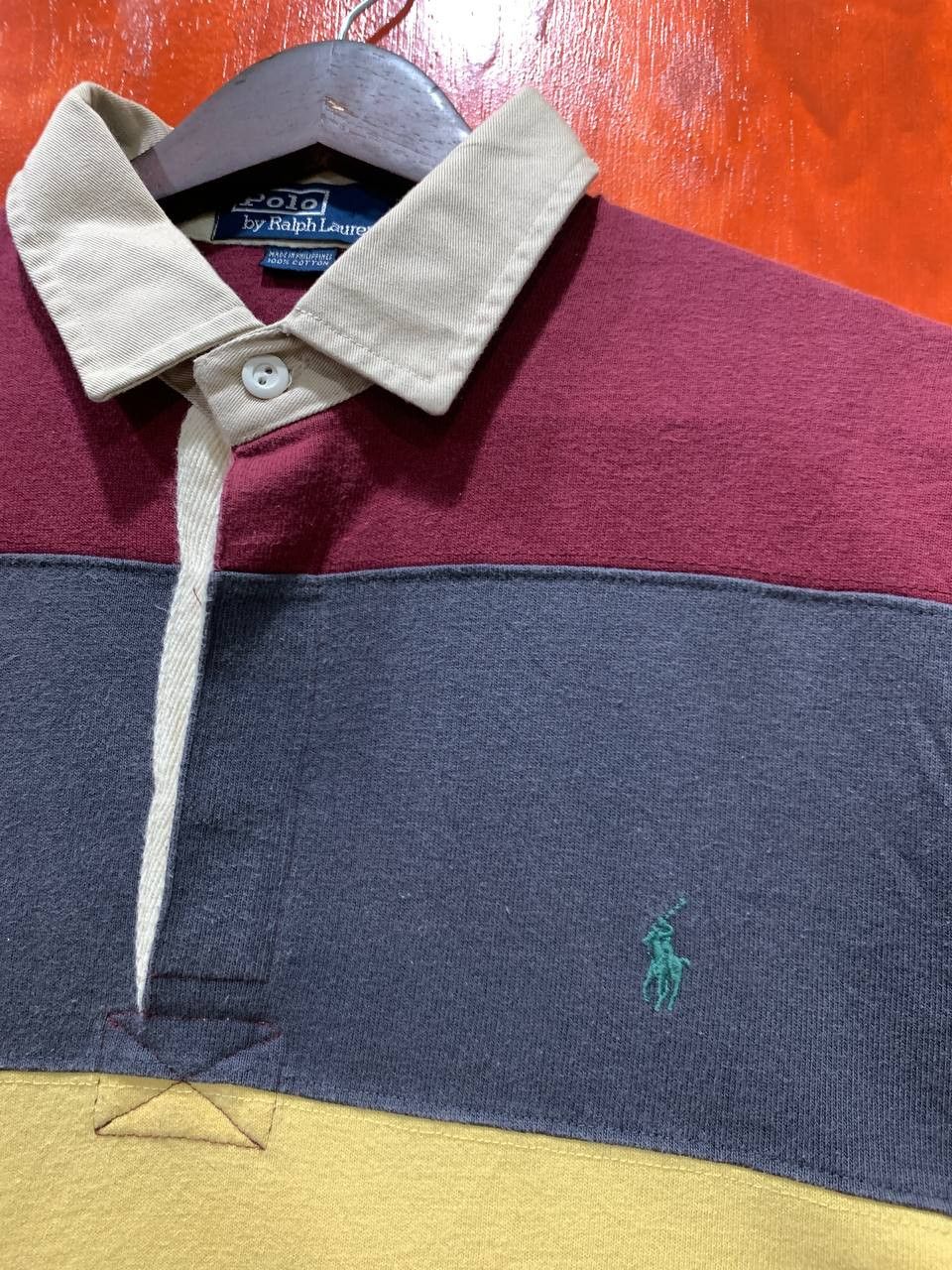 Rugby Ralph Lauren 2000s POLO RALPH LAUREN STRIPES POLO RUGBY SHIRT Size US M / EU 48-50 / 2 - 2 Thumbnail