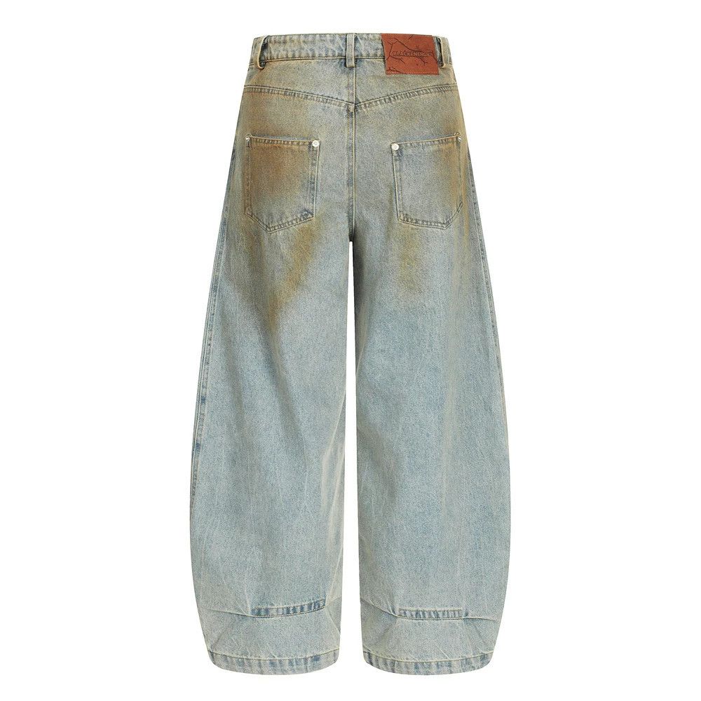 Vintage Men's punk washed distressed dirty scimitar jeans Size US 32 / EU 48 - 2 Thumbnail