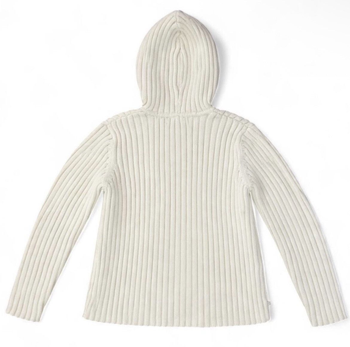 Ralph Lauren Vintage Ralph Lauren White Cable Knit Hooded Sweater Size M / US 6-8 / IT 42-44 - 2 Thumbnail