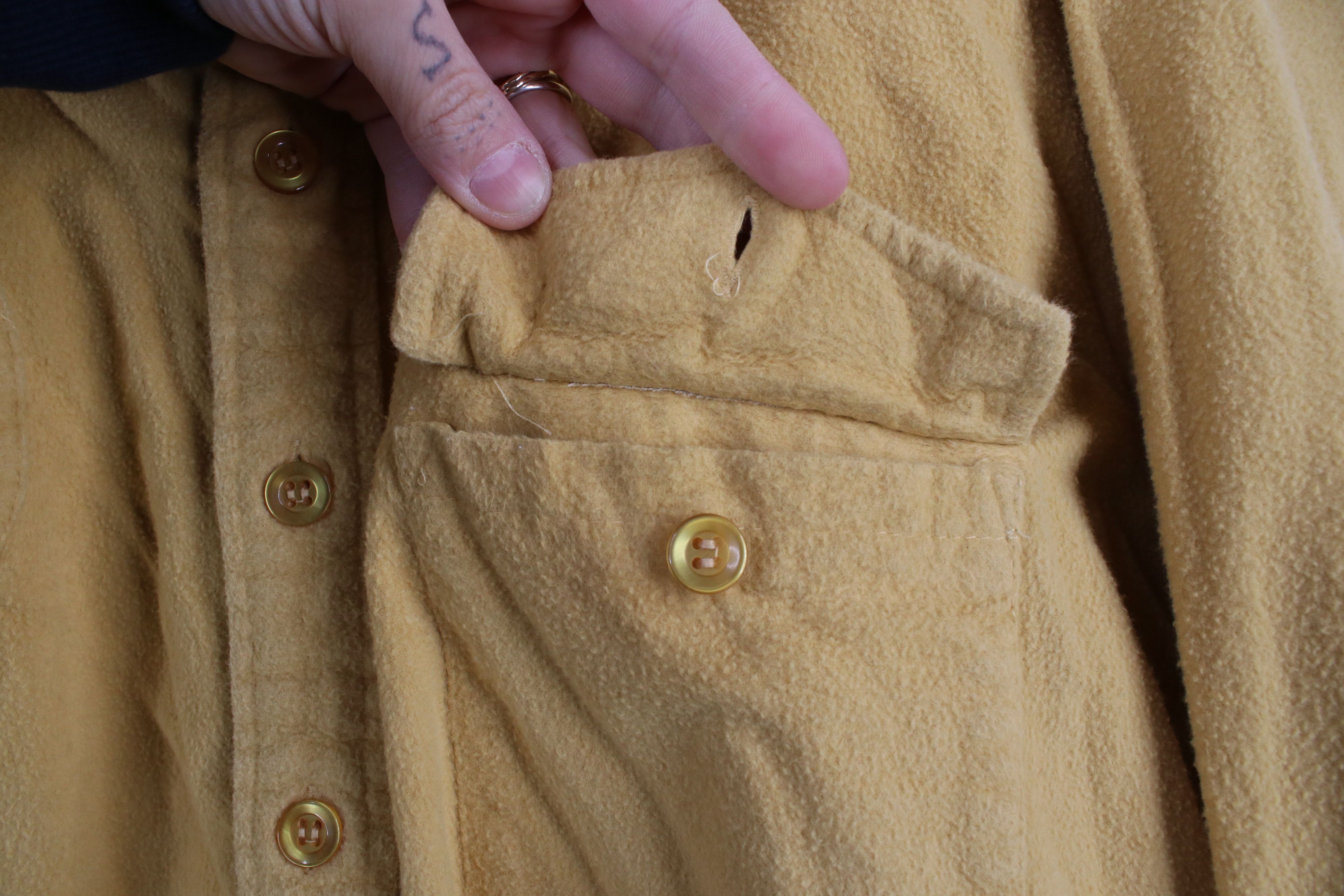Vintage Vintage 70s 80s Cloth Moleskin Hunting Shooting Button Shirt Size US L / EU 52-54 / 3 - 6 Thumbnail