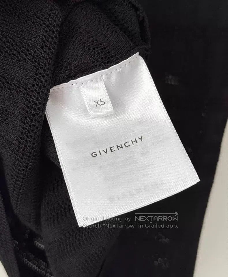 Givenchy Givenchy Black openwork knitted short-sleeve Size XS / US 0-2 / IT 36-38 - 6 Thumbnail