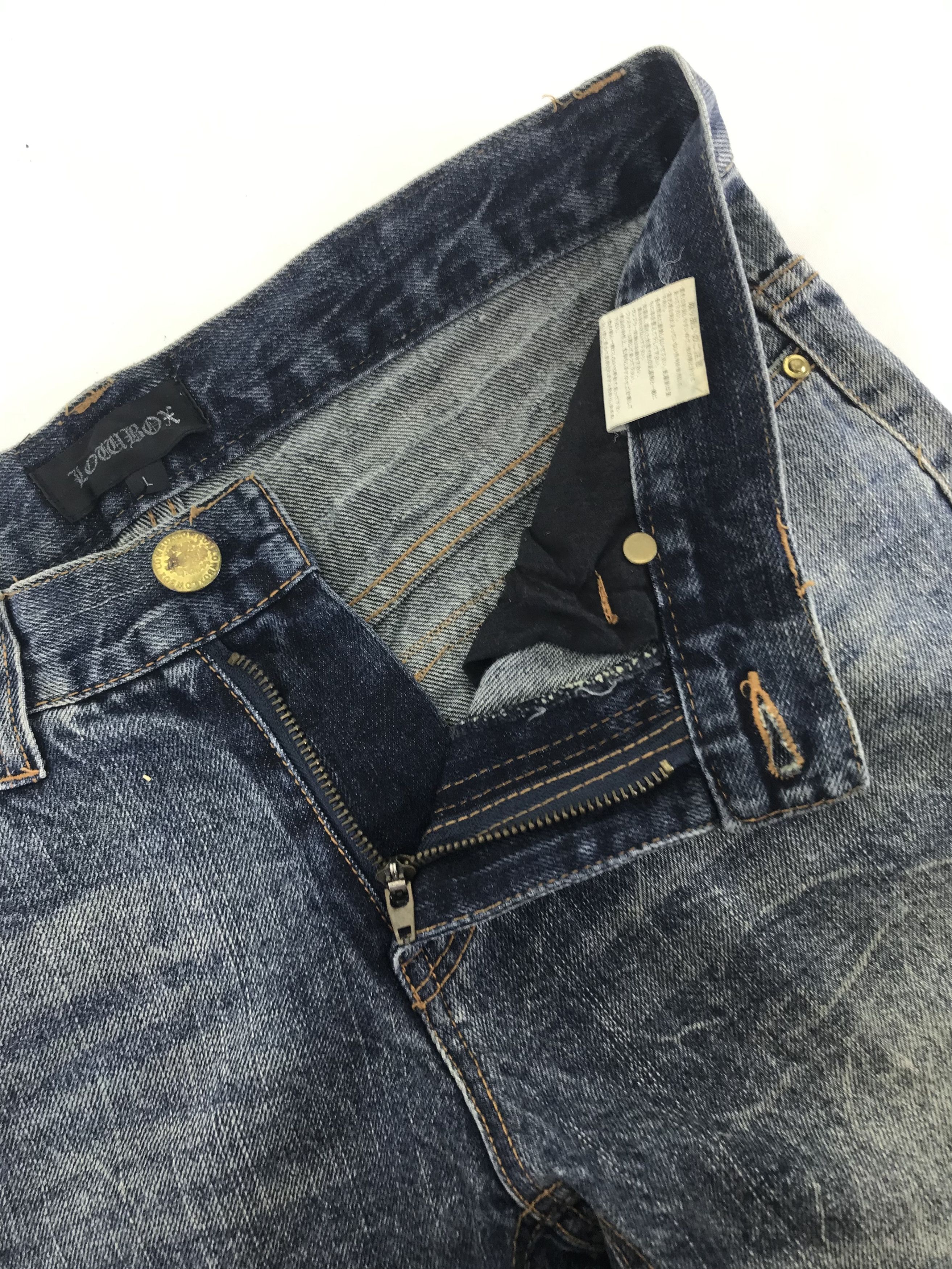 LOWBOX Lowbox Japanese Ripped Style Flare Jeans Bell Bottom Denim Size US 32 / EU 48 - 9 Thumbnail