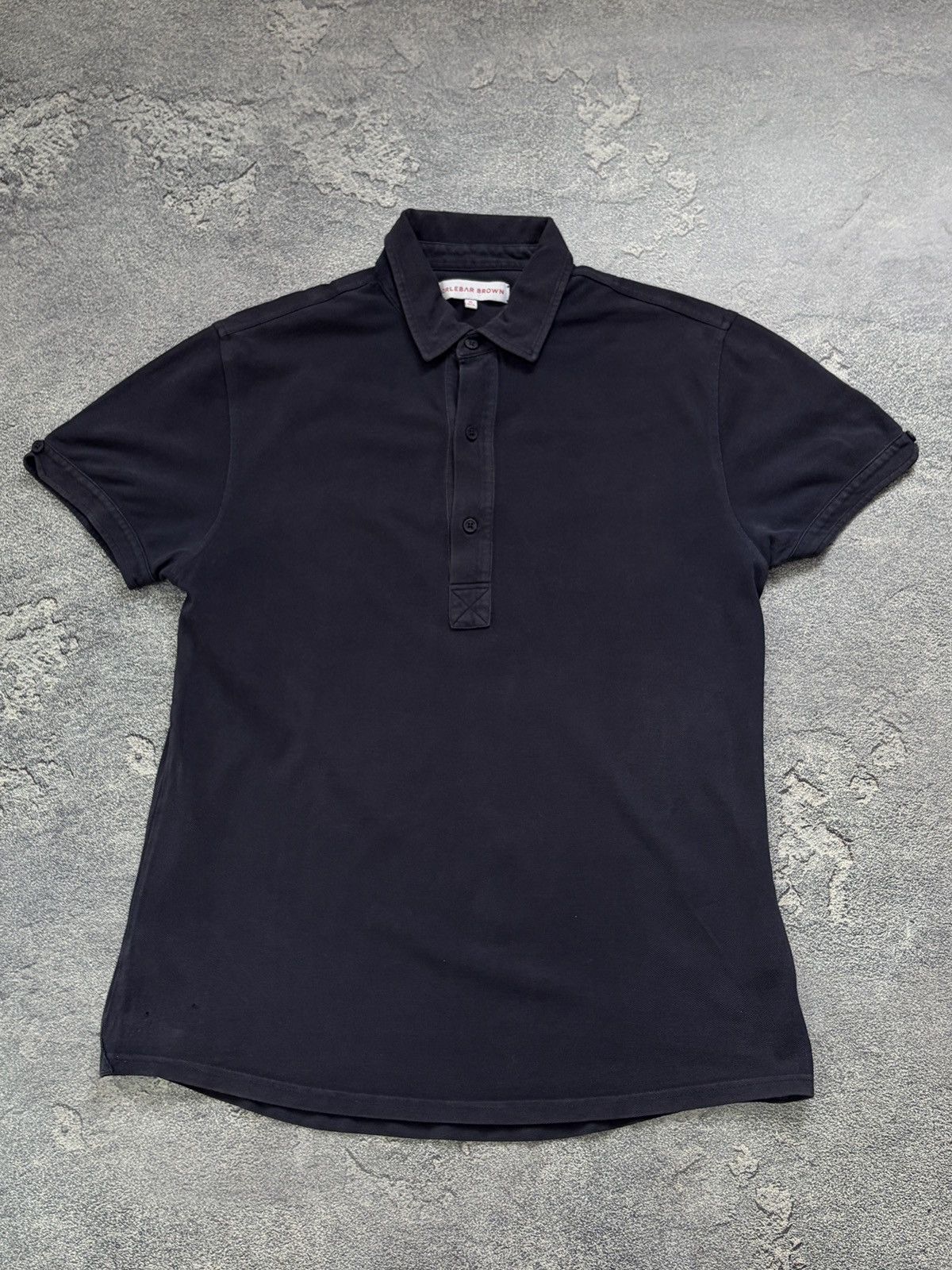 Orlebar Brown Orlebar Brown Navy Blue Terry Polo Shirt Cotton Pique XL Size US XL / EU 56 / 4 - 1 Thumbnail