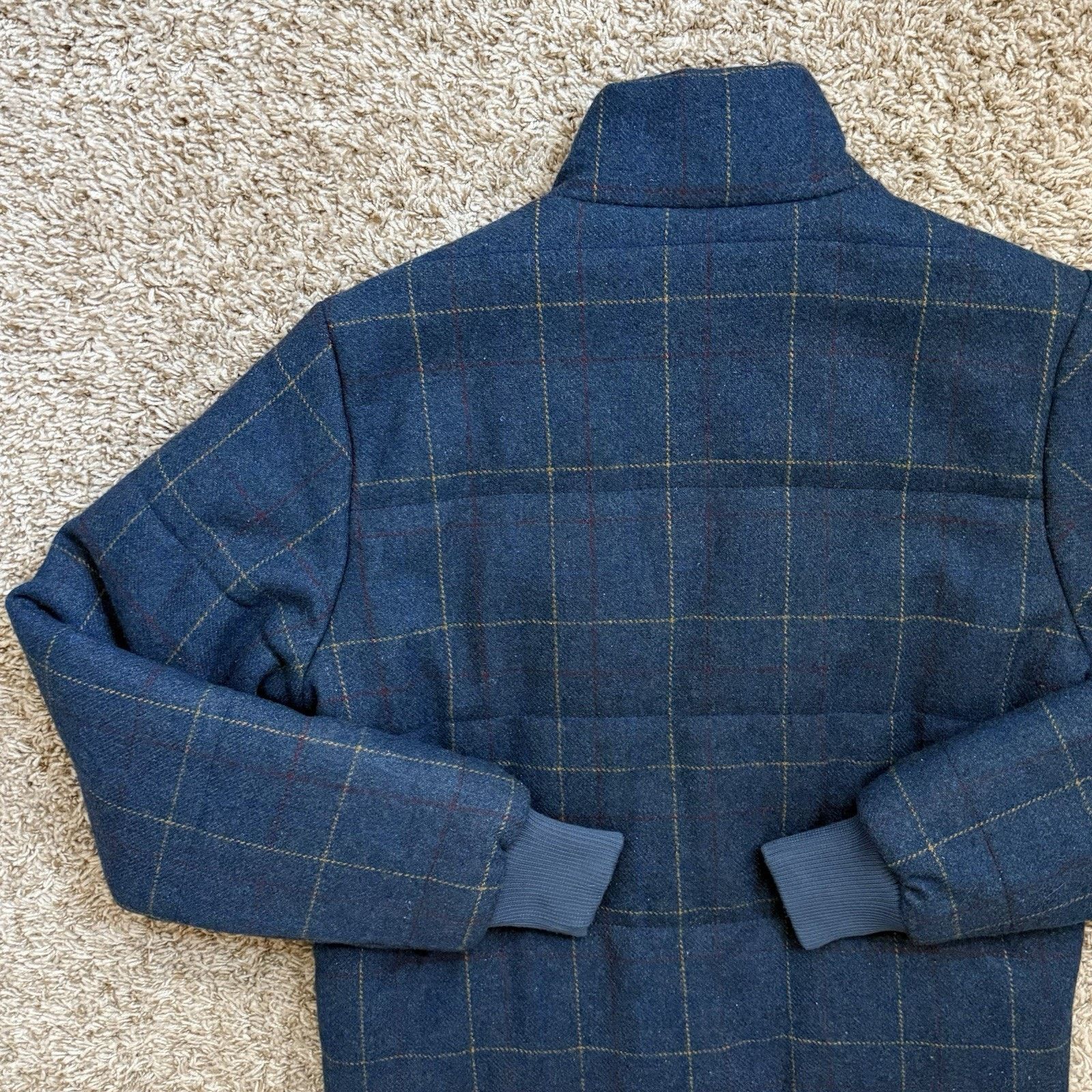 Adsum Adsum New York Blue Plaid Wool Jacket Puffer Full Zip Size S Size US S / EU 44-46 / 1 - 7 Thumbnail