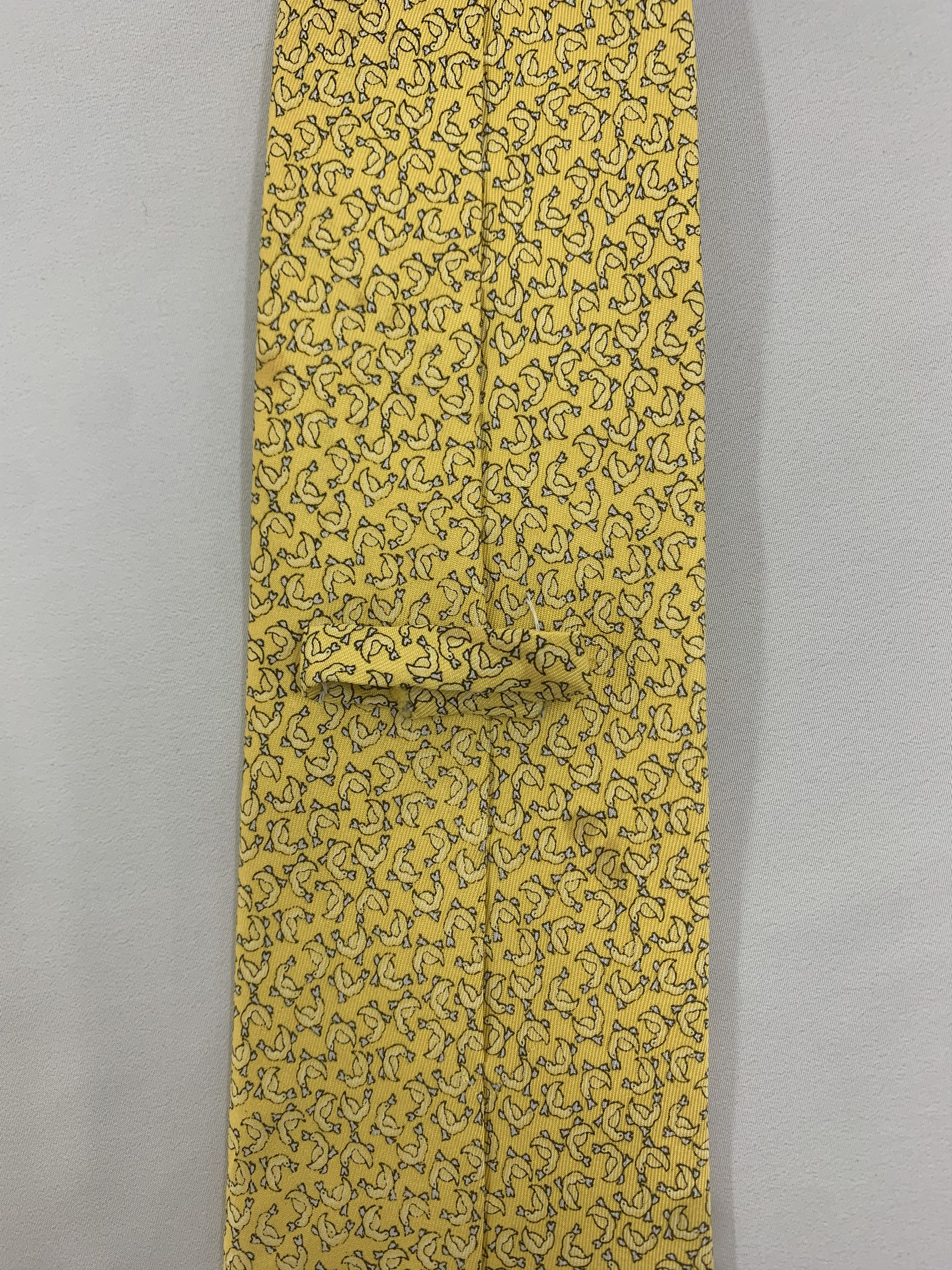 Perry Ellis Perry Ellis silk tie yellow NT1005 Size ONE SIZE - 4 Thumbnail