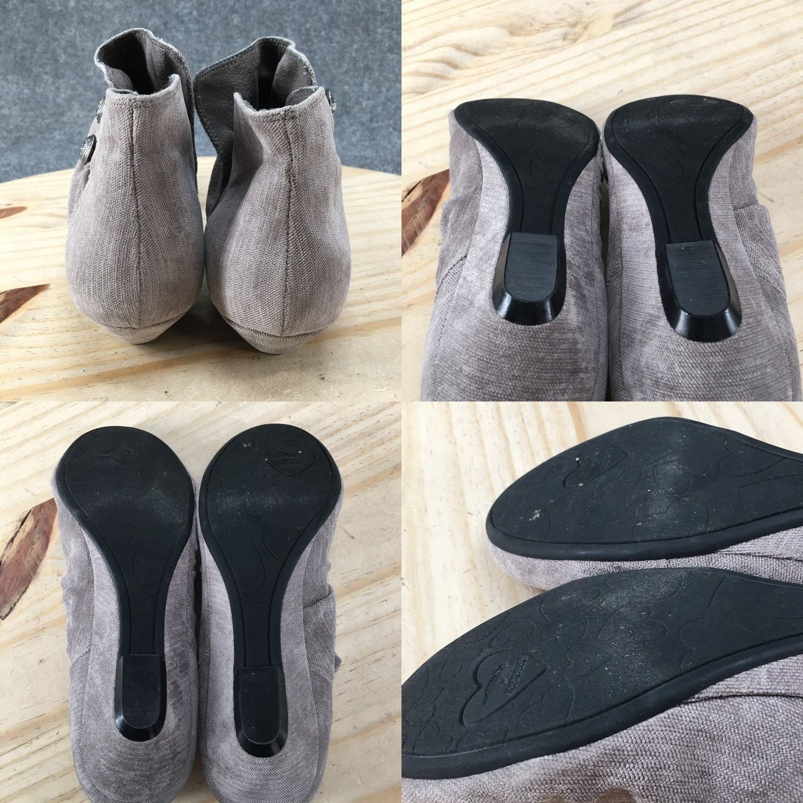 Vintage Rocket Dog Boots Womens 8 M Ankle Booties Button Slouch Comfort Gray Shoes Women Boots Size US 8 / IT 38 - 8 Thumbnail
