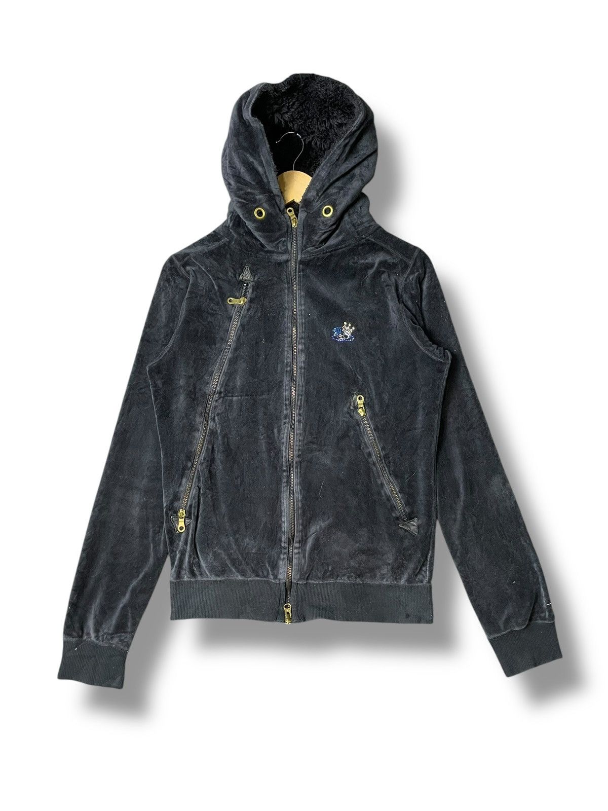 Japanese Brand Japanese Brand Velvet Zipper Hoodies (63) Size US XXS / EU 40 - 1 Thumbnail
