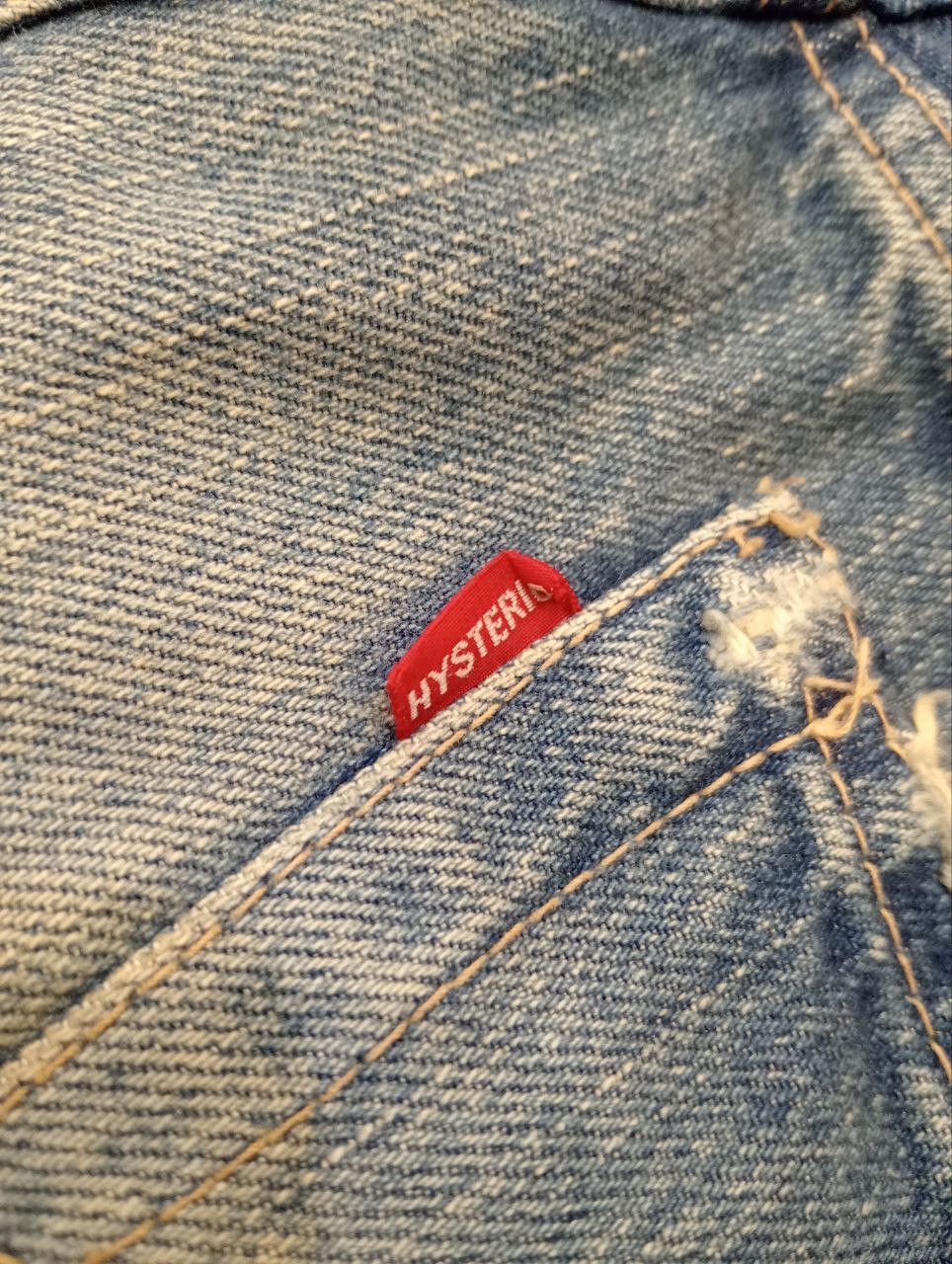 Hysteric Glamour HYSTERIC GLAMOUR KINKY BLUE DISTRESSED SELVEDGE DENIM JEANS Size US 30 / EU 46 - 13 Thumbnail