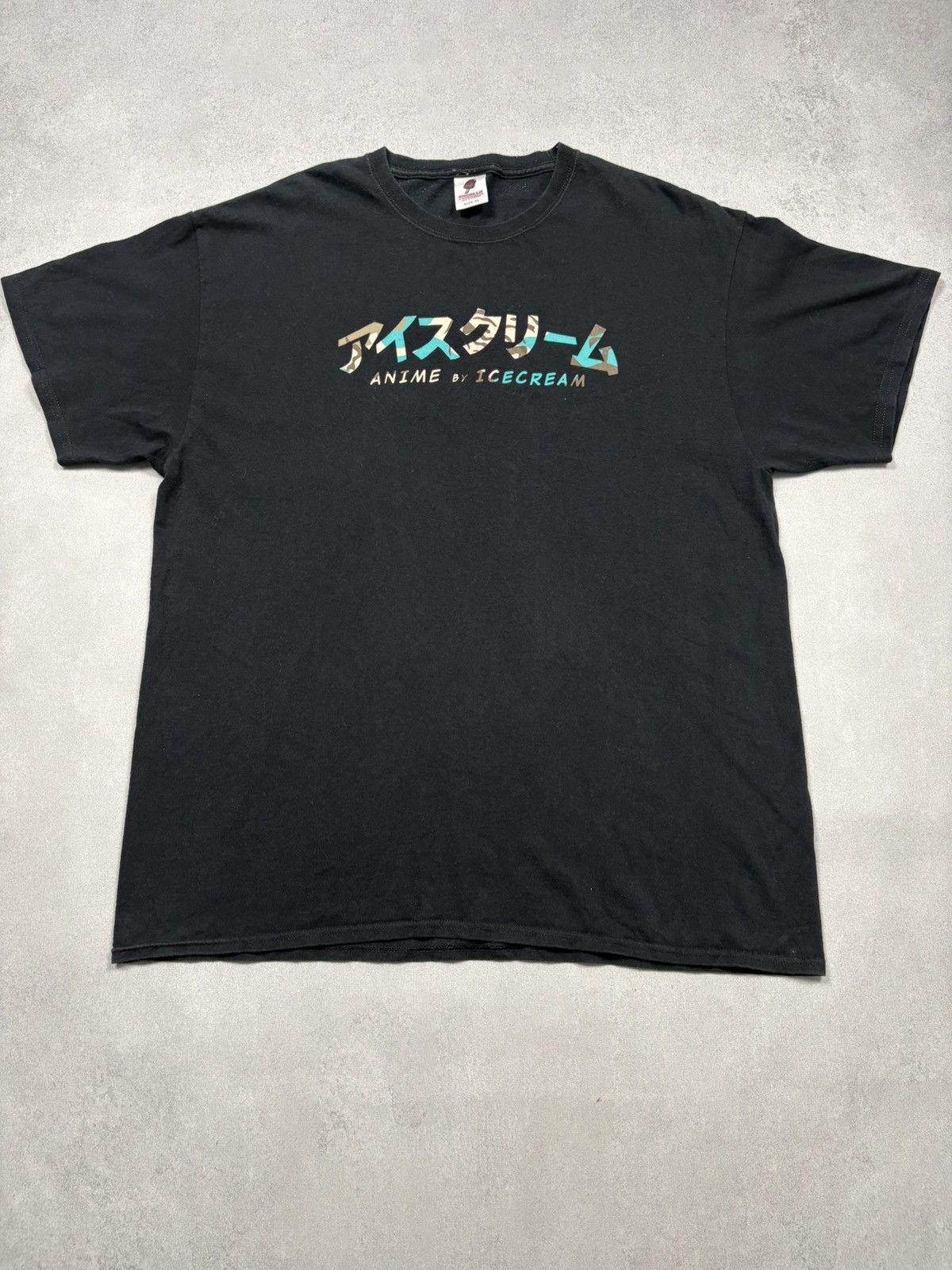Icecream Ice Cream x Anime Camo Print Logo Tee BBC Black Streetwear Size US XL / EU 56 / 4 - 1 Thumbnail