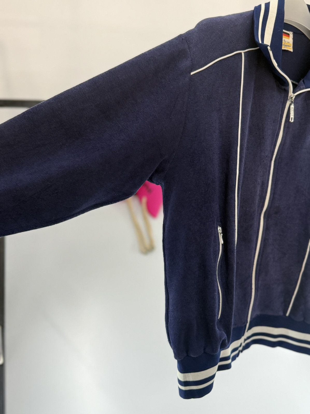 Vintage 🔥 Vintage 80's Germany Grasshoppers Velour Track Jacket - L Size US L / EU 52-54 / 3 - 11 Thumbnail