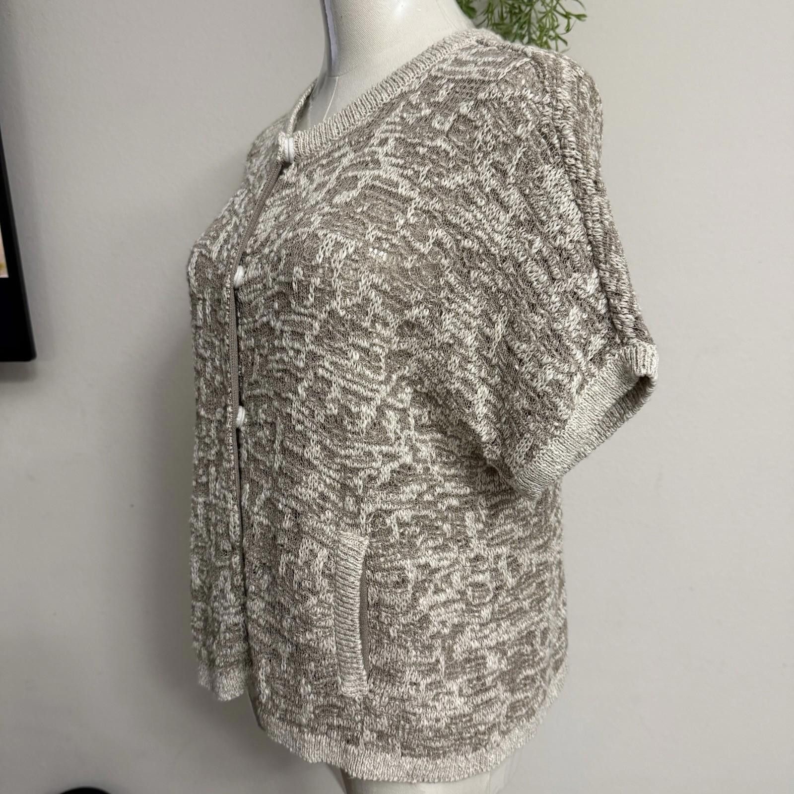 Designer Piazza semipione italy knit Cardigan Blouse Size M / US 6-8 / IT 42-44 - 3 Thumbnail