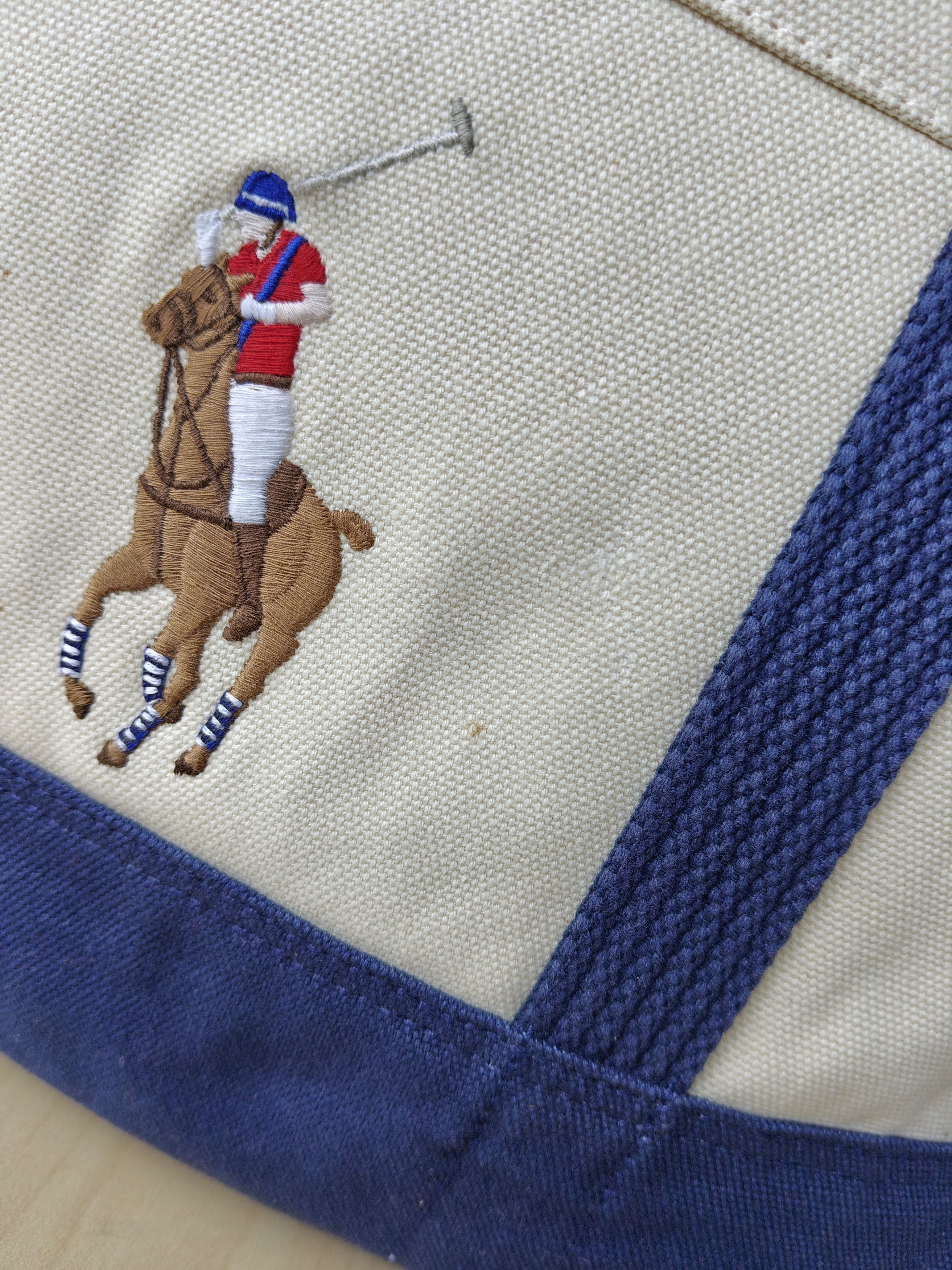 Polo Ralph Lauren Polo Ralph Lauren Canvas Medium Tote Free Shipping FTP/4013 Size ONE SIZE - 4 Thumbnail
