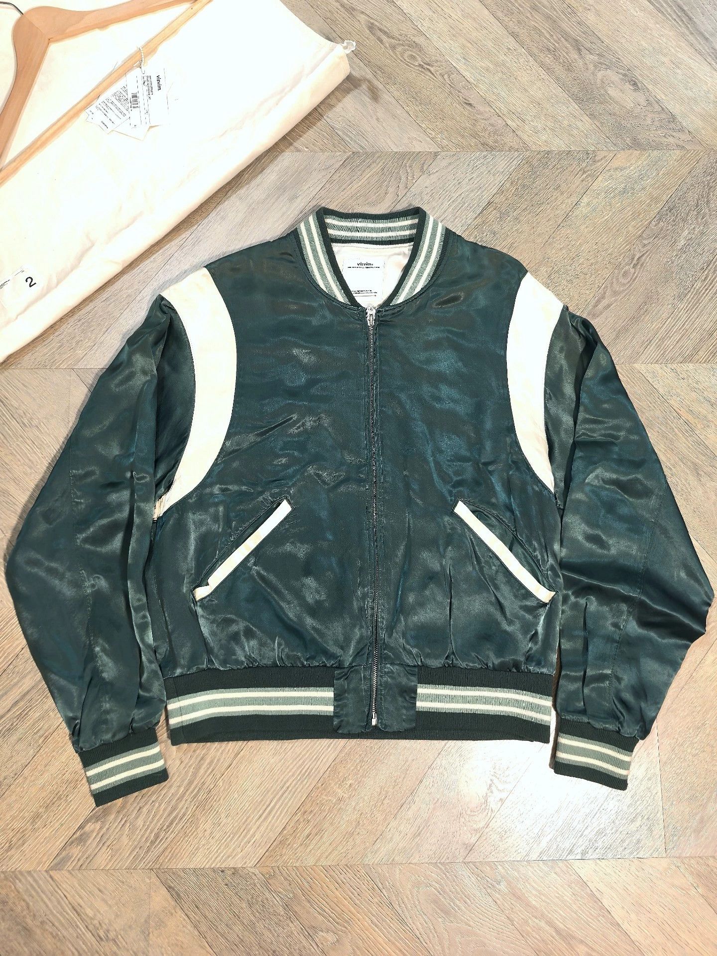 Visvim VISVIM 23SS DOUGLAS JKT Silk Washed Color Block Lake Green Size US M / EU 48-50 / 2 - 1 Thumbnail