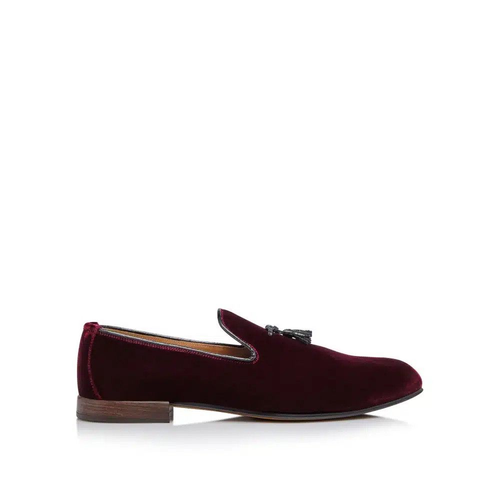 Tom Ford o1loc1c0325 J1343G Velvet Tassel Loafers in Wine Size US 10.5 / EU 43-44 - 1 Thumbnail