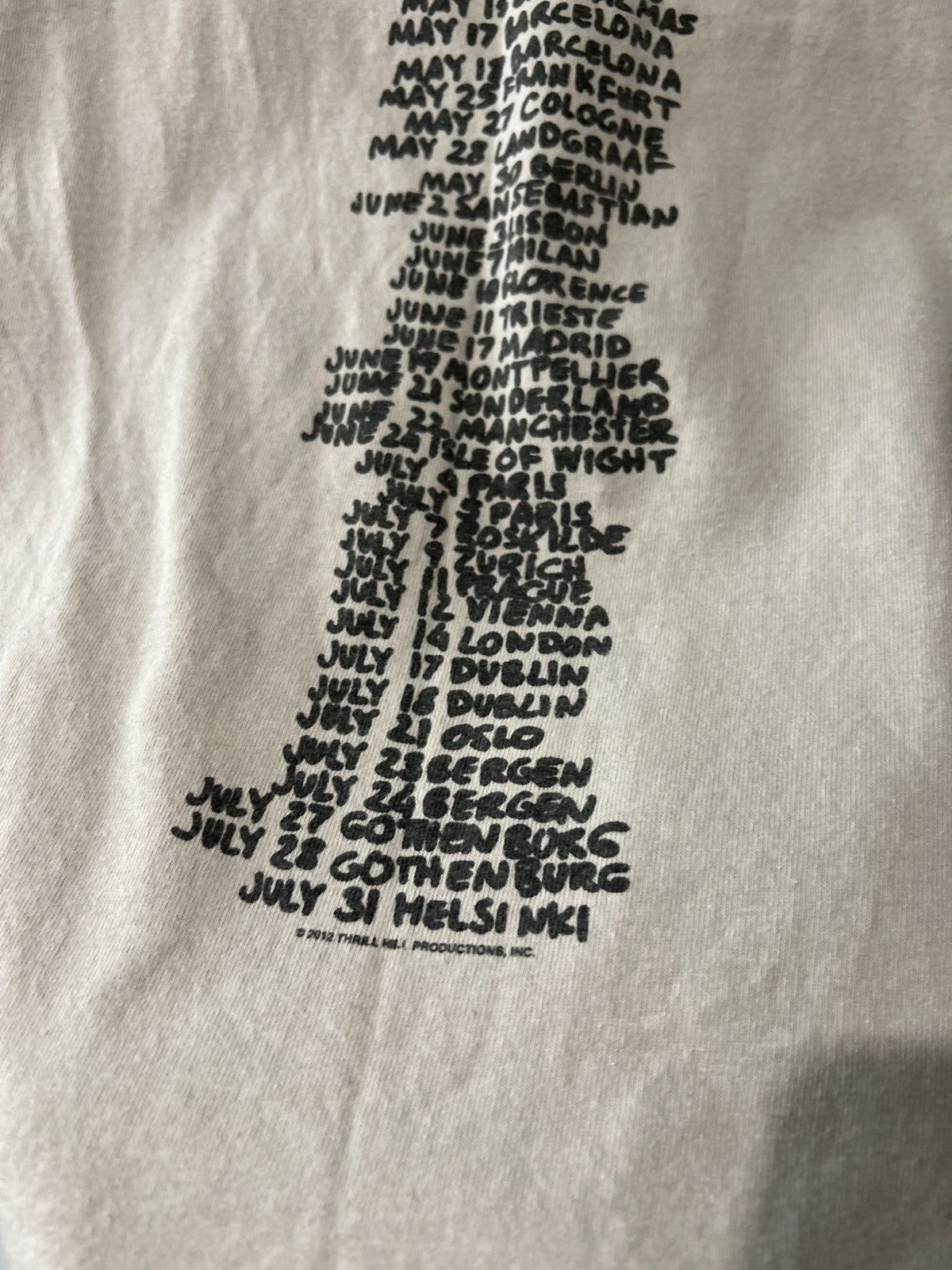 Band Tees 2013/2014 VINTAGE BRUCE SPRING STEEN WRECKING BALL TOUR AOP Size US S / EU 44-46 / 1 - 7 Thumbnail