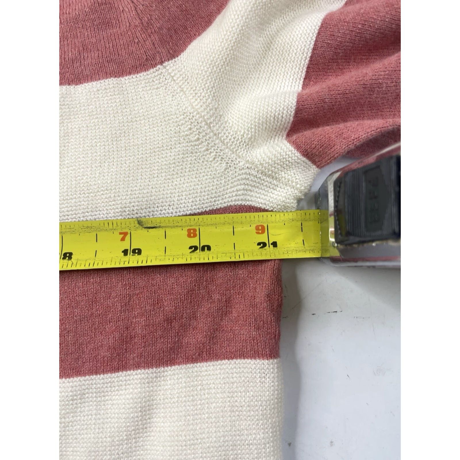 J.Crew NWT J. Crew Cotton Sweater In Garter Stitch Striped Pullover Rugby Mens Medium Size US M / EU 48-50 / 2 - 6 Thumbnail