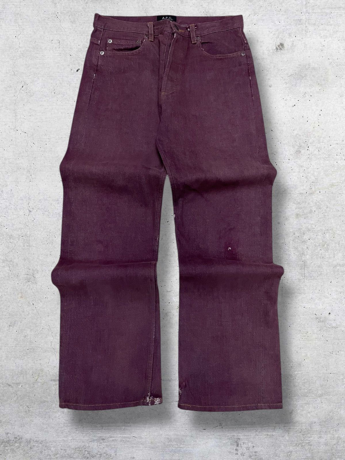 A.P.C. VINTAGE A.P.C OG 90S DESIGNER SELVEDGE UNIQUE COLOUR DENIM Size US 30 / EU 46 - 1 Thumbnail