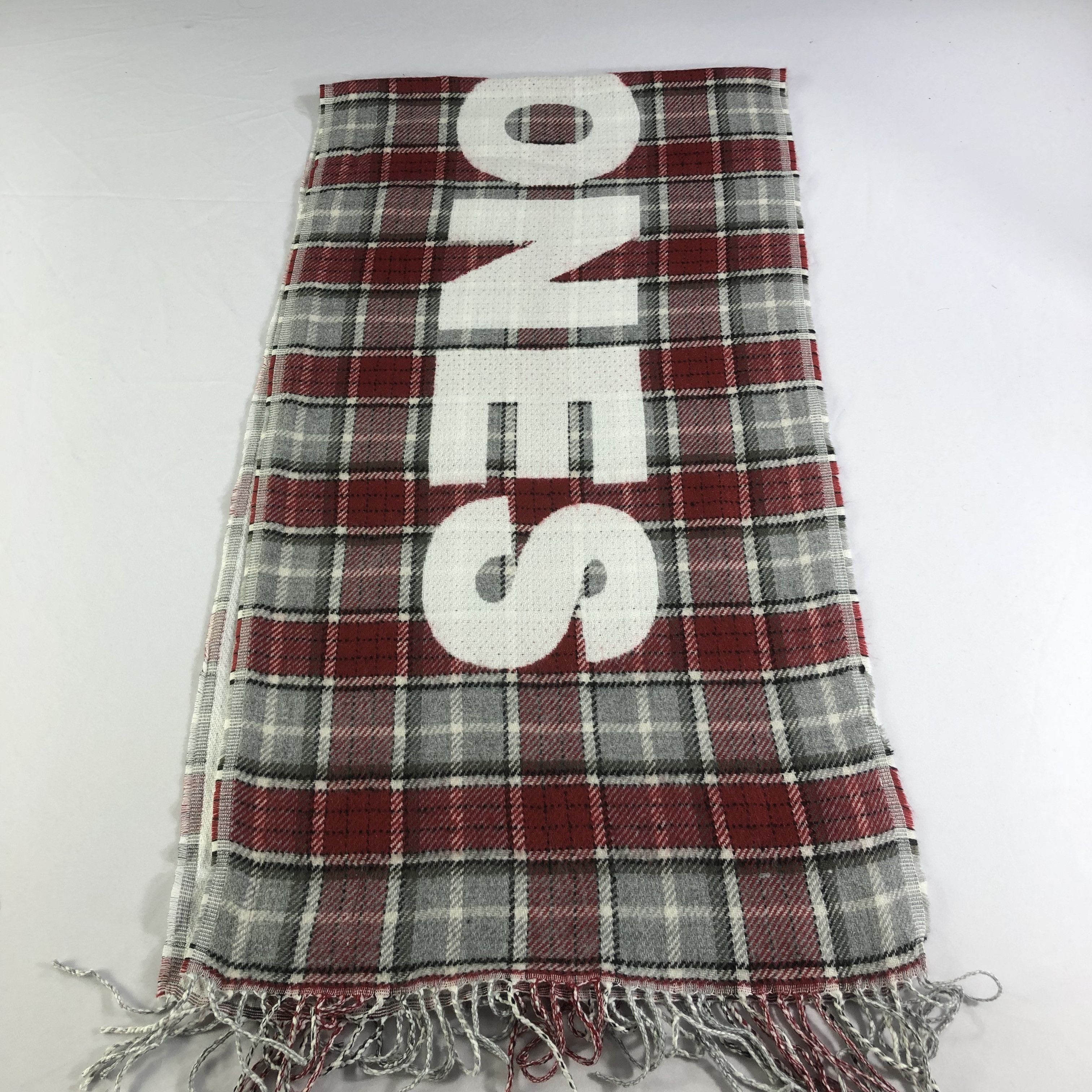 Kim Jones Kim Jones Tartan Spell Out Scarf Muffler V1817 Size ONE SIZE - 3 Thumbnail