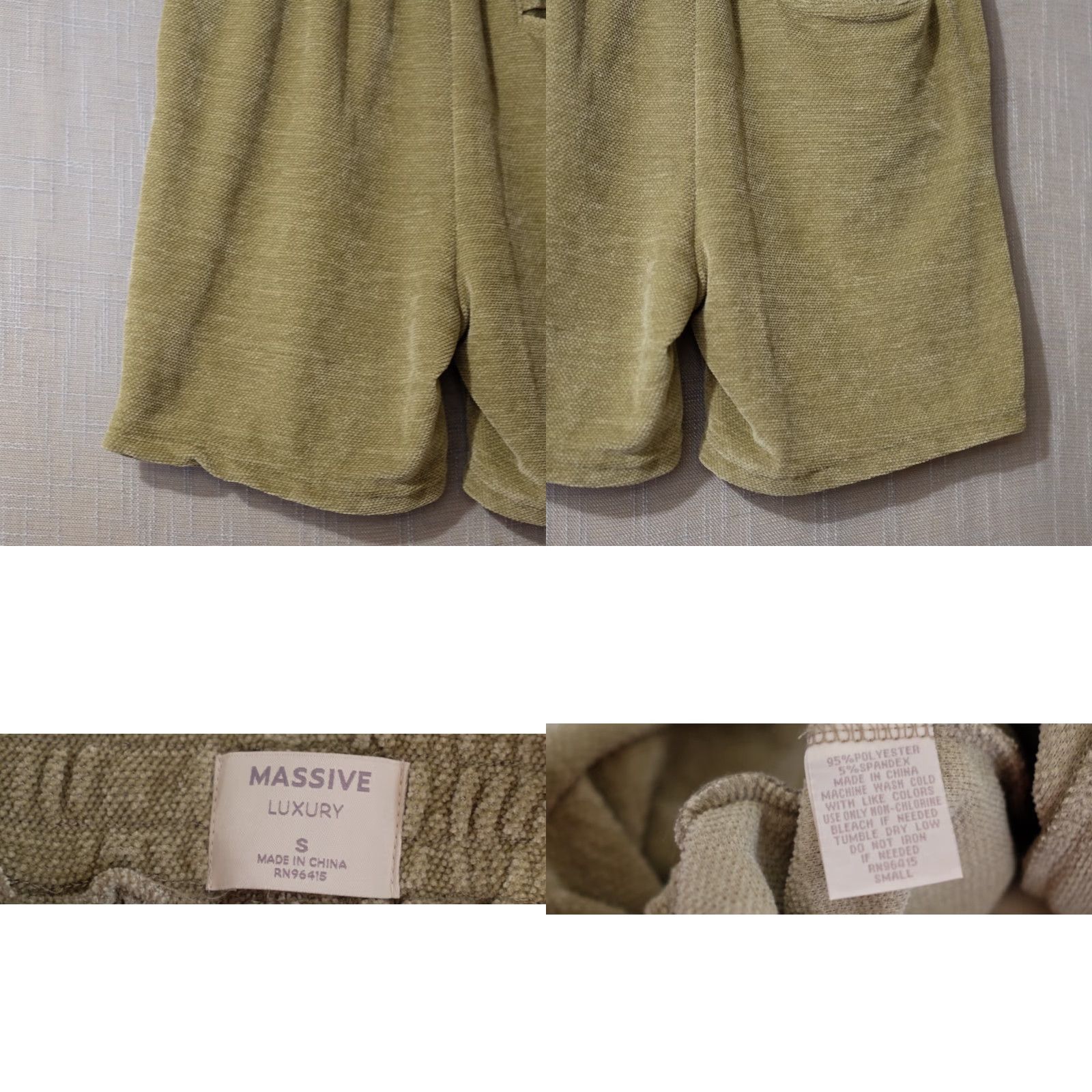 Vintage EUC Massive Luxury Sweatshorts Super Soft Green Men's S #H88-43 Sweat Shorts Casual Regular Fit Size US 29 - 8 Thumbnail