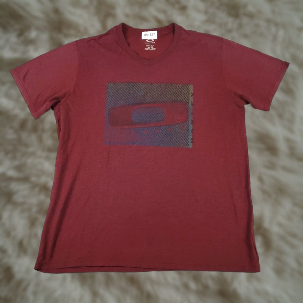 Oakley Oakley T Shirt Mens Size XL Red Casual Short Sleeve Adult Size US XL / EU 56 / 4 - 1 Thumbnail