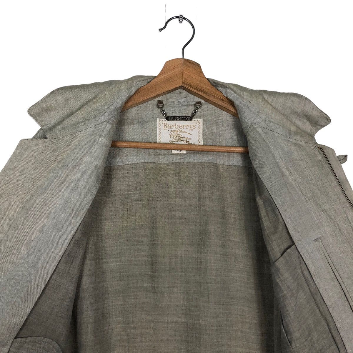 Burberry 🔥Vintage Fly Bomber Jacket Burberrys Herringbone Size US L / EU 52-54 / 3 - 11 Thumbnail