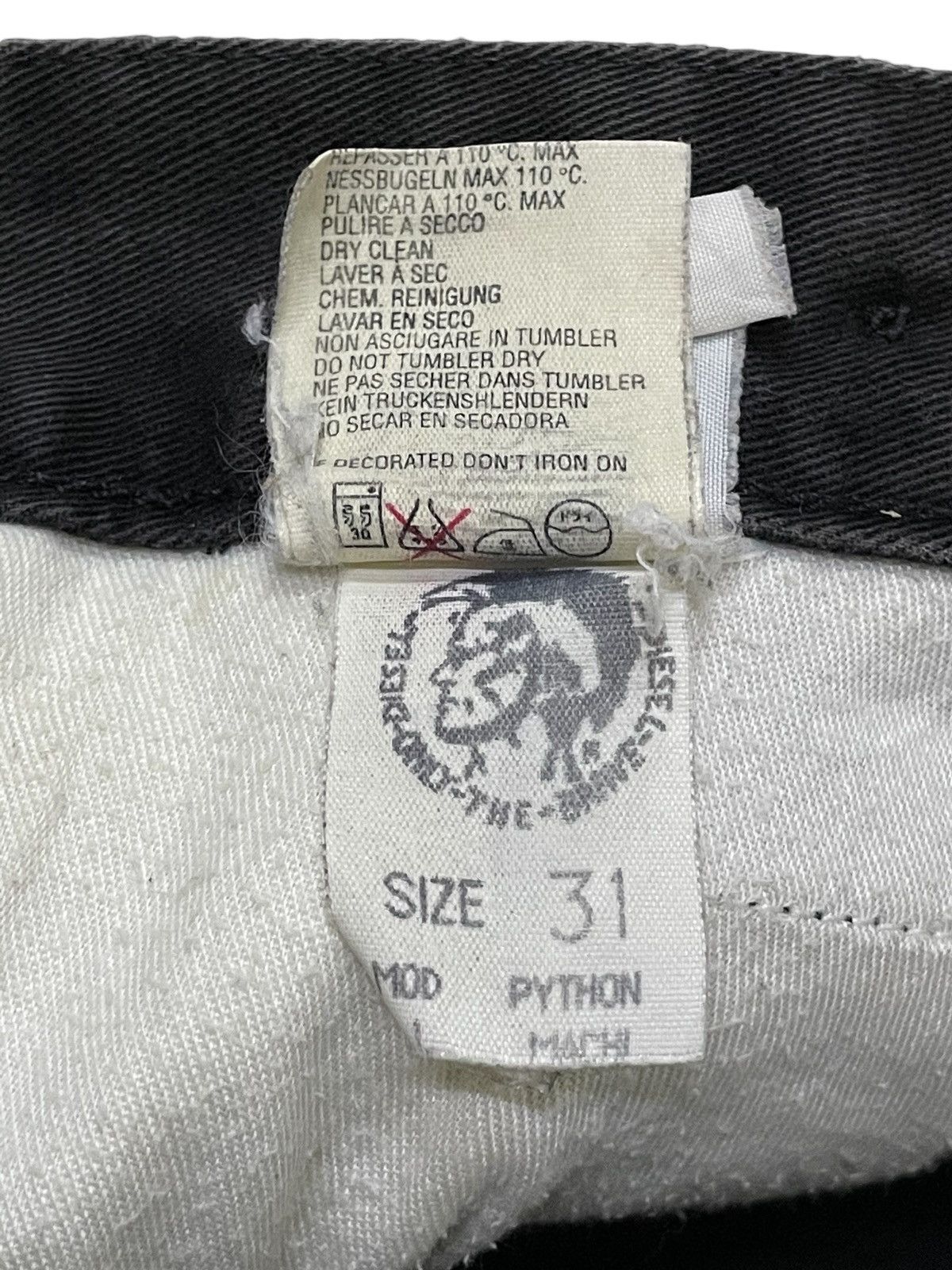 Diesel × Hysteric Glamour Vintage Diesel Baggy Wide Faded Cargo Pants Size US 31 - 17 Thumbnail