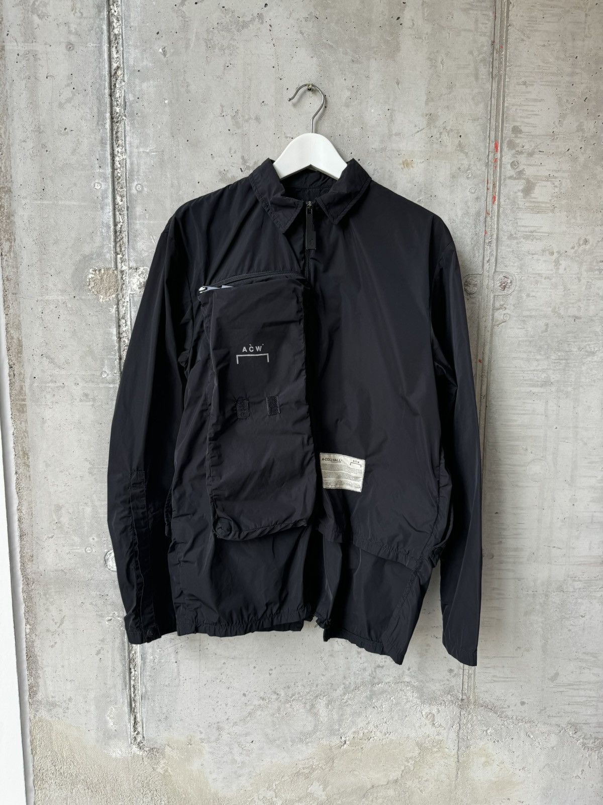 A-COLD-WALL* Quarterzip asymmetrical cutout Overshirt Size US M / EU 48-50 / 2 - 2 Thumbnail