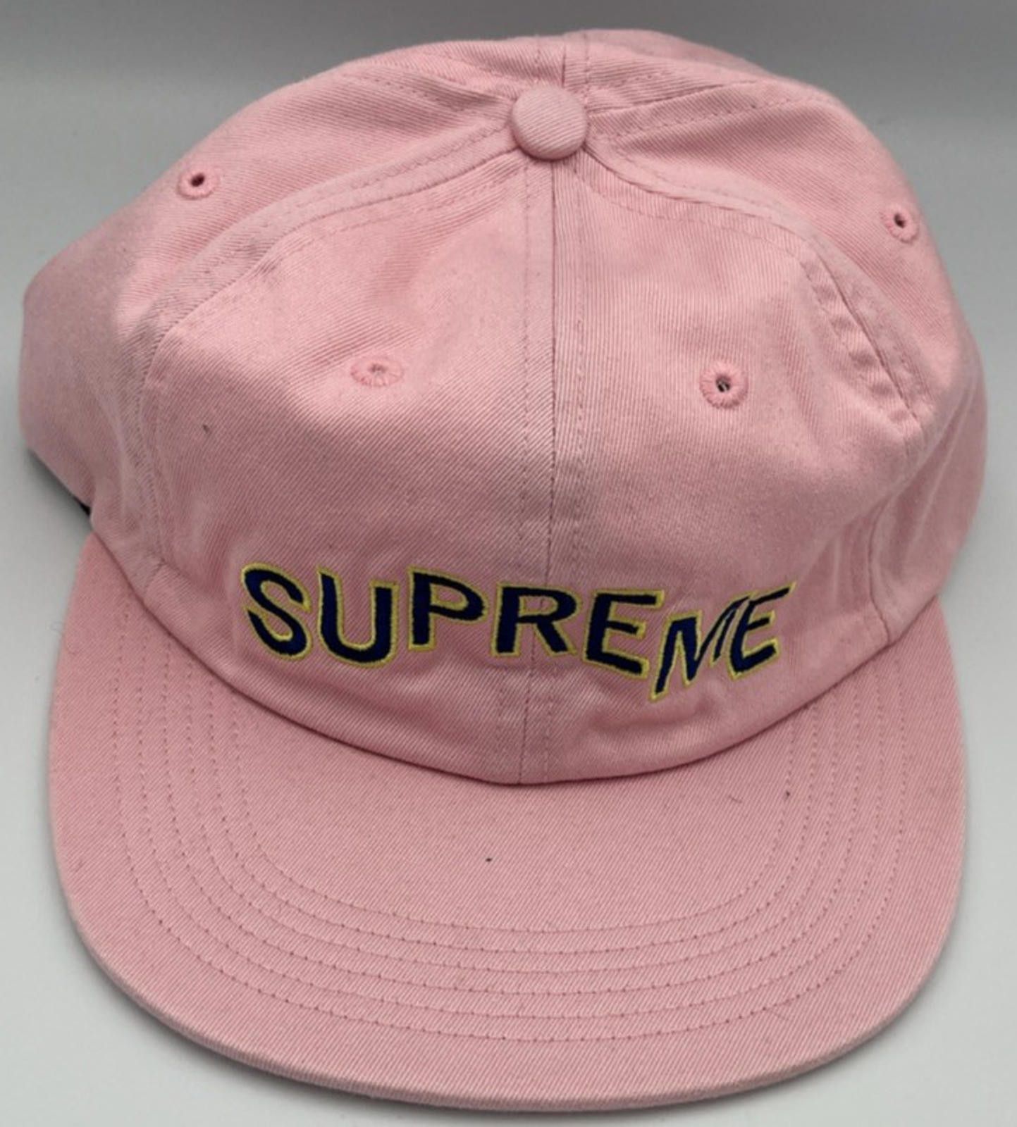 Supreme Supreme Stepped Arc 6-Panel Cap Light Pink FW17 Strapback Size ONE SIZE - 2 Thumbnail