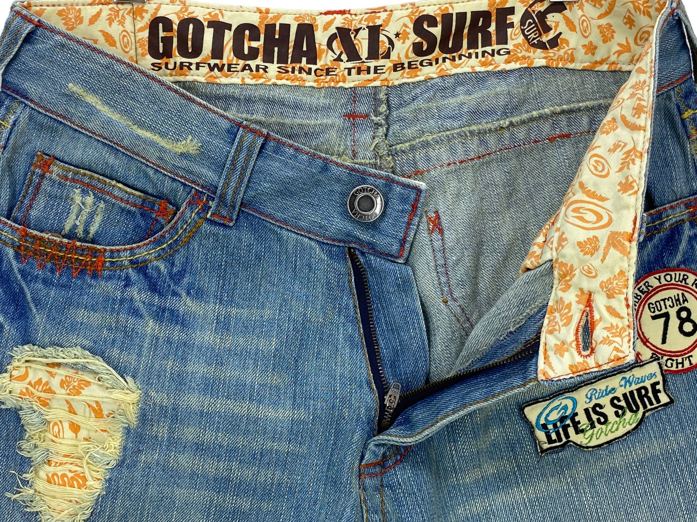 Gotcha × Japanese Brand Gotcha Jeans Gotcha Hip Hop Surf Pants Size US 32 / EU 48 - 10 Thumbnail