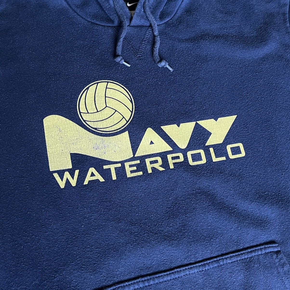 Nike Vintage 2000s Nike Center Swoosh US Navy Water Polo Hoodie Size US M / EU 48-50 / 2 - 4 Thumbnail