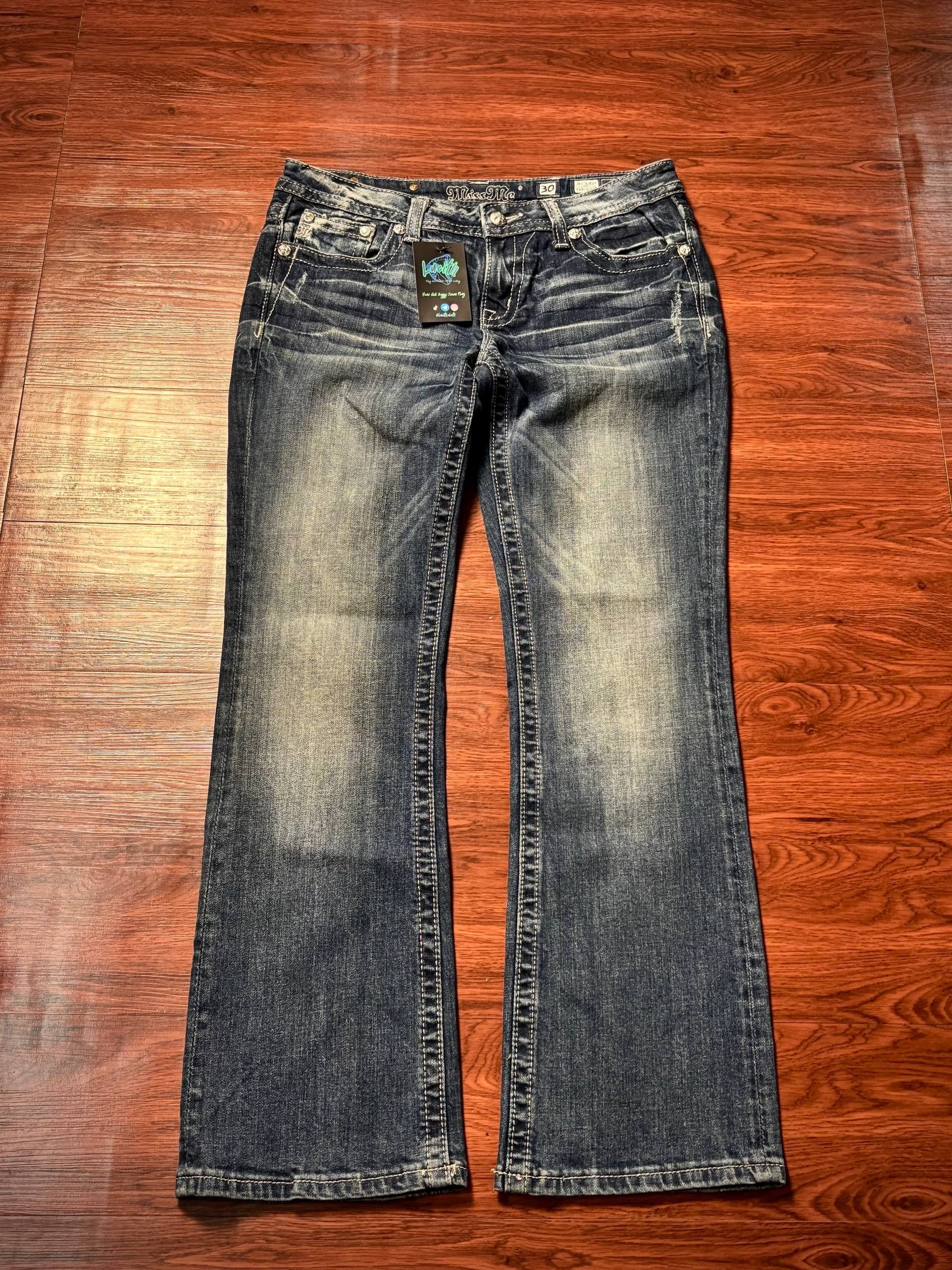 Miss Me Vintage Y2K Miss Me Blink Flap Pocket Bootcut Jeans Distress Size 32" / US 10 / IT 46 - 3 Thumbnail