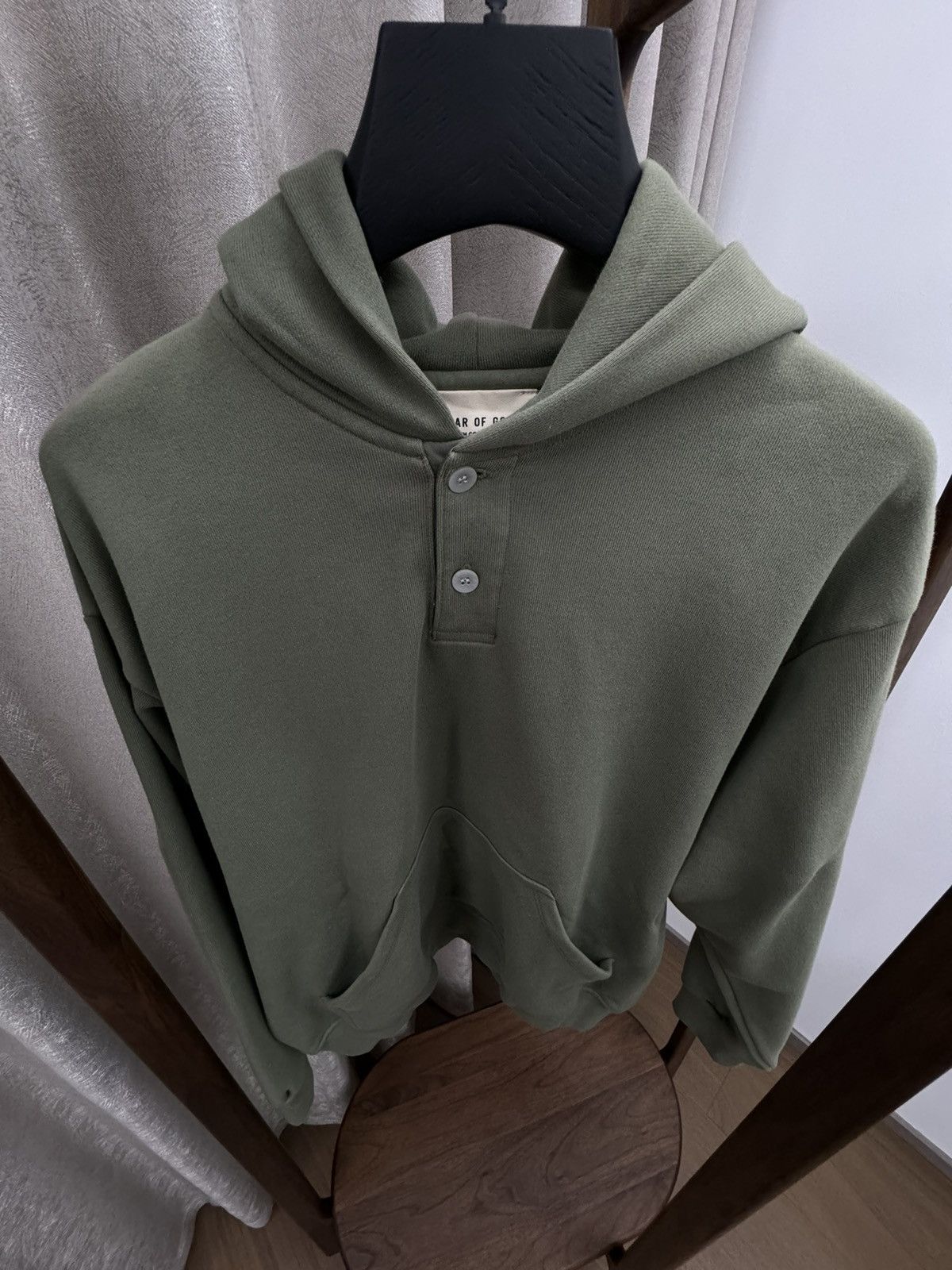 Fear of god everyday henley hoodie best sale