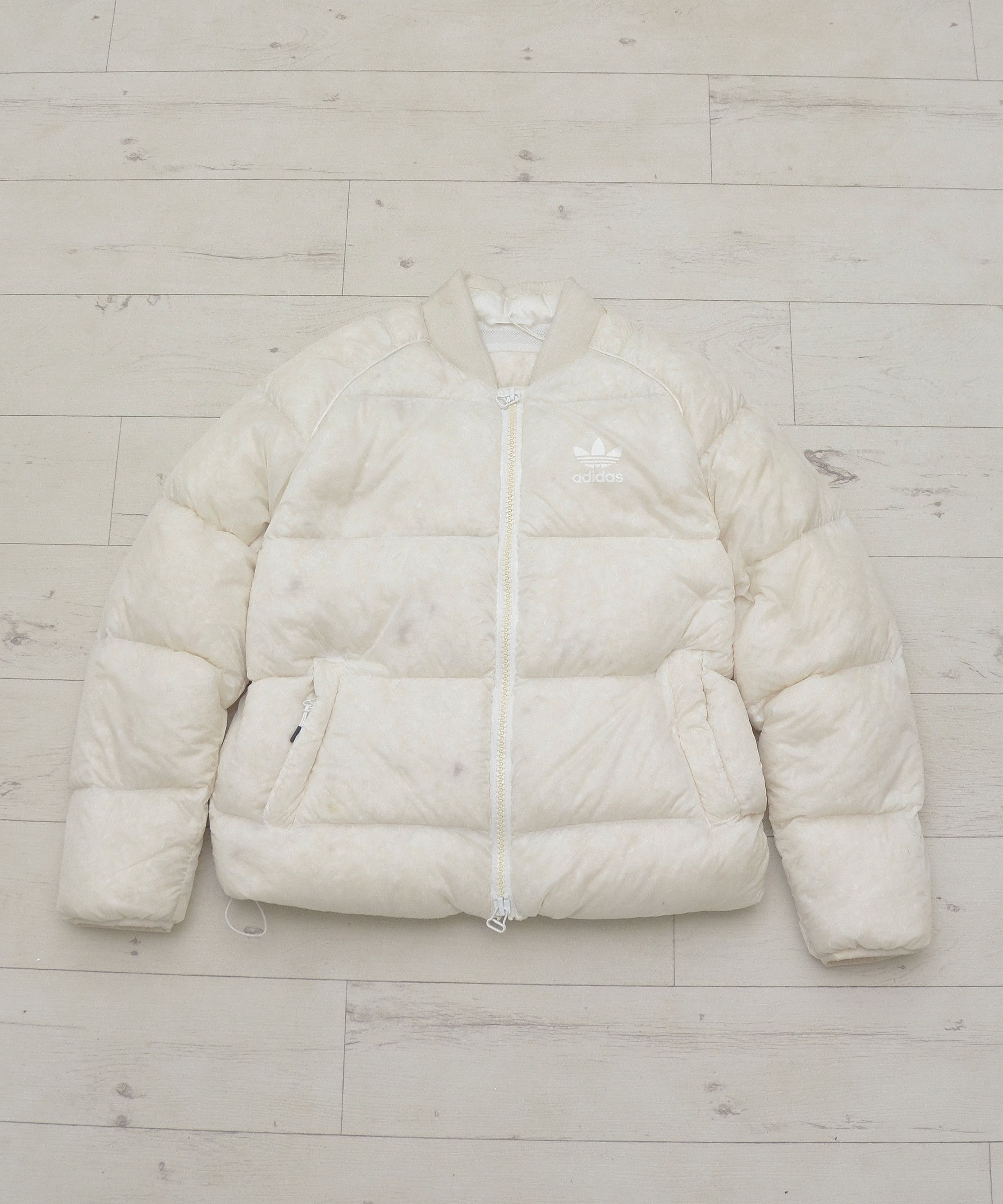 Adidas Adidas SST Pure White Down Puffer Bomber Jacket Winter Size M / US 6-8 / IT 42-44 - 3 Thumbnail