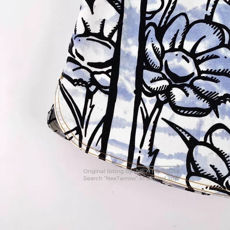 Fendi Fendi Colorblock California Sky Flower Print Cotton Casual Size 39" - 4 Thumbnail