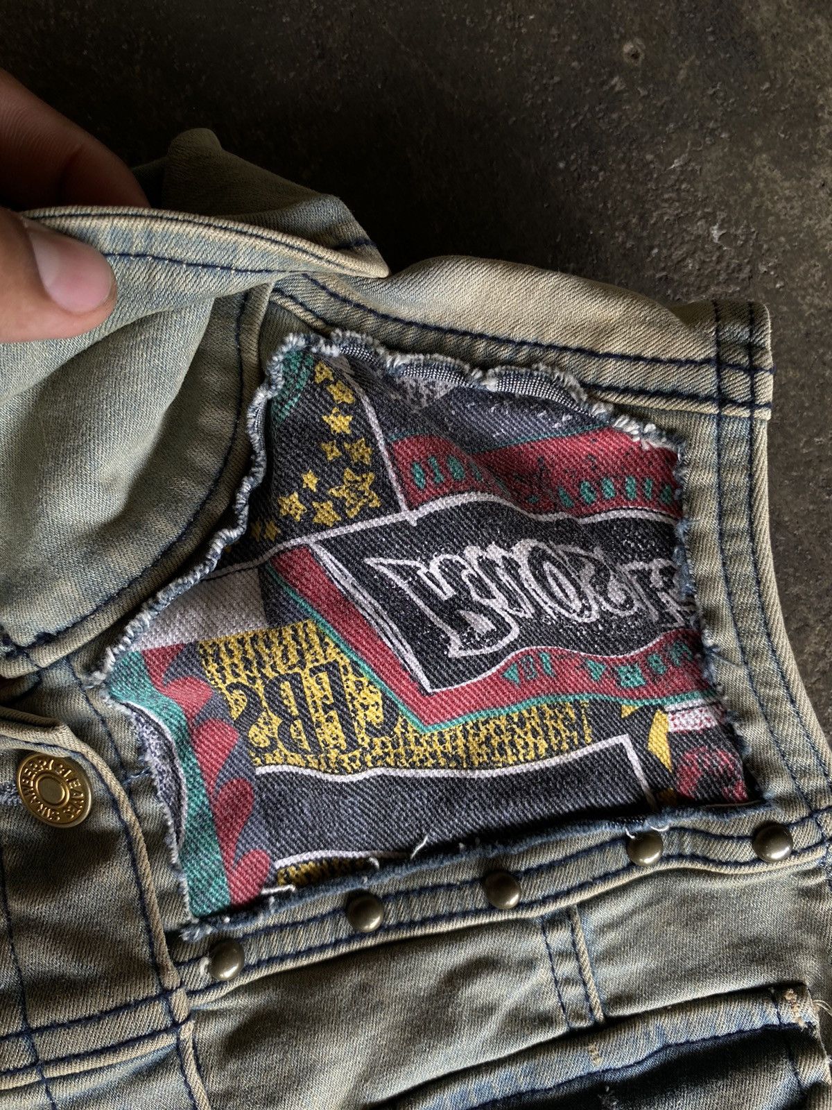 If Six Was Nine YEOMIGO PUNK DENIM VEST JACKET Size US S / EU 44-46 / 1 - 9 Thumbnail