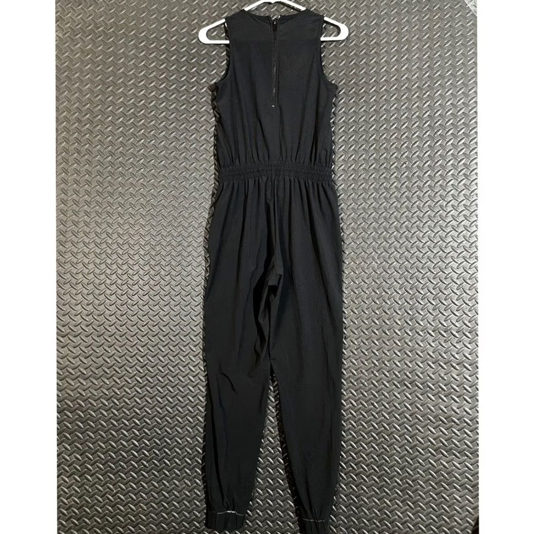Athleta Athleta Black Jogger Sleeveless Jumpsuit Womens Size 0 Pants Active Athletic Casual Womens Size 25" / US 0 / IT 36 - 4 Thumbnail