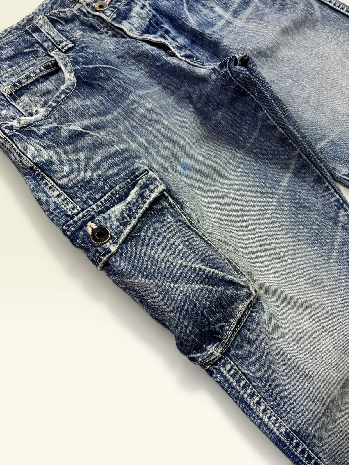 Hysteric Glamour Vtg Japan J8 Johnbull 3d Pocket Grunge Whisker Faded Jeans Size US 30 / EU 46 - 5 Thumbnail