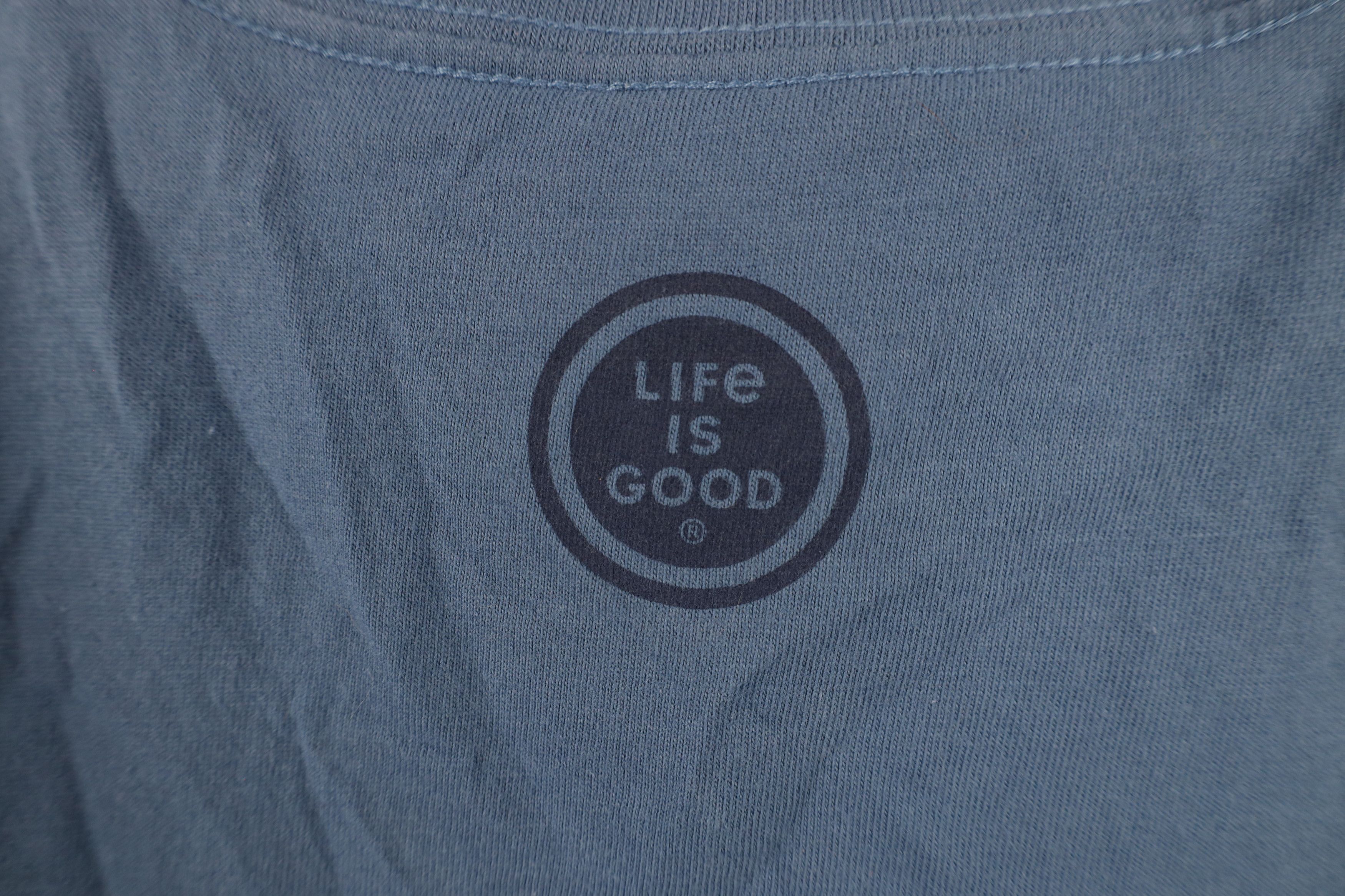 Life is Good × Vintage Life Is Good Quaranteam In This Together Sloth T-Shirt Blue Size S / US 4 / IT 40 - 8 Thumbnail