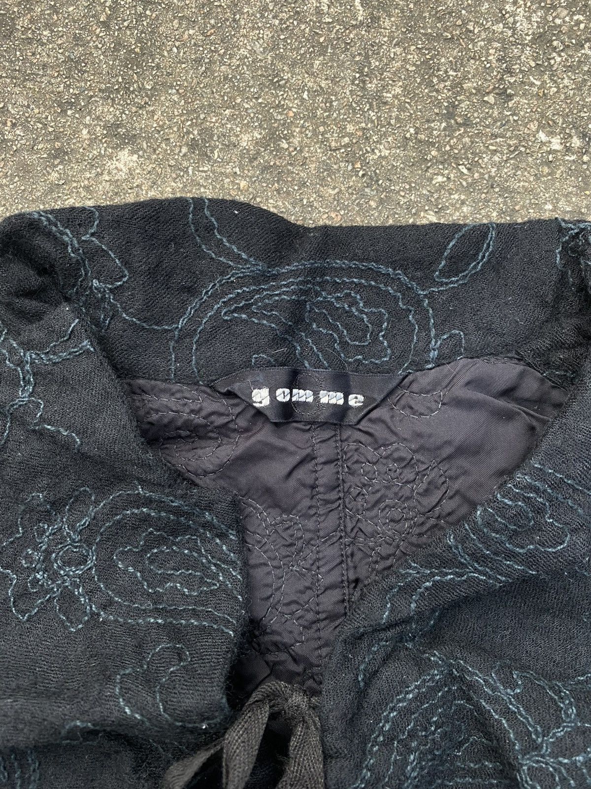 Japanese Brand × Y's × gomme Gomme Homme Gothic Embroidered Blouse Size M / US 6-8 / IT 42-44 - 4 Thumbnail