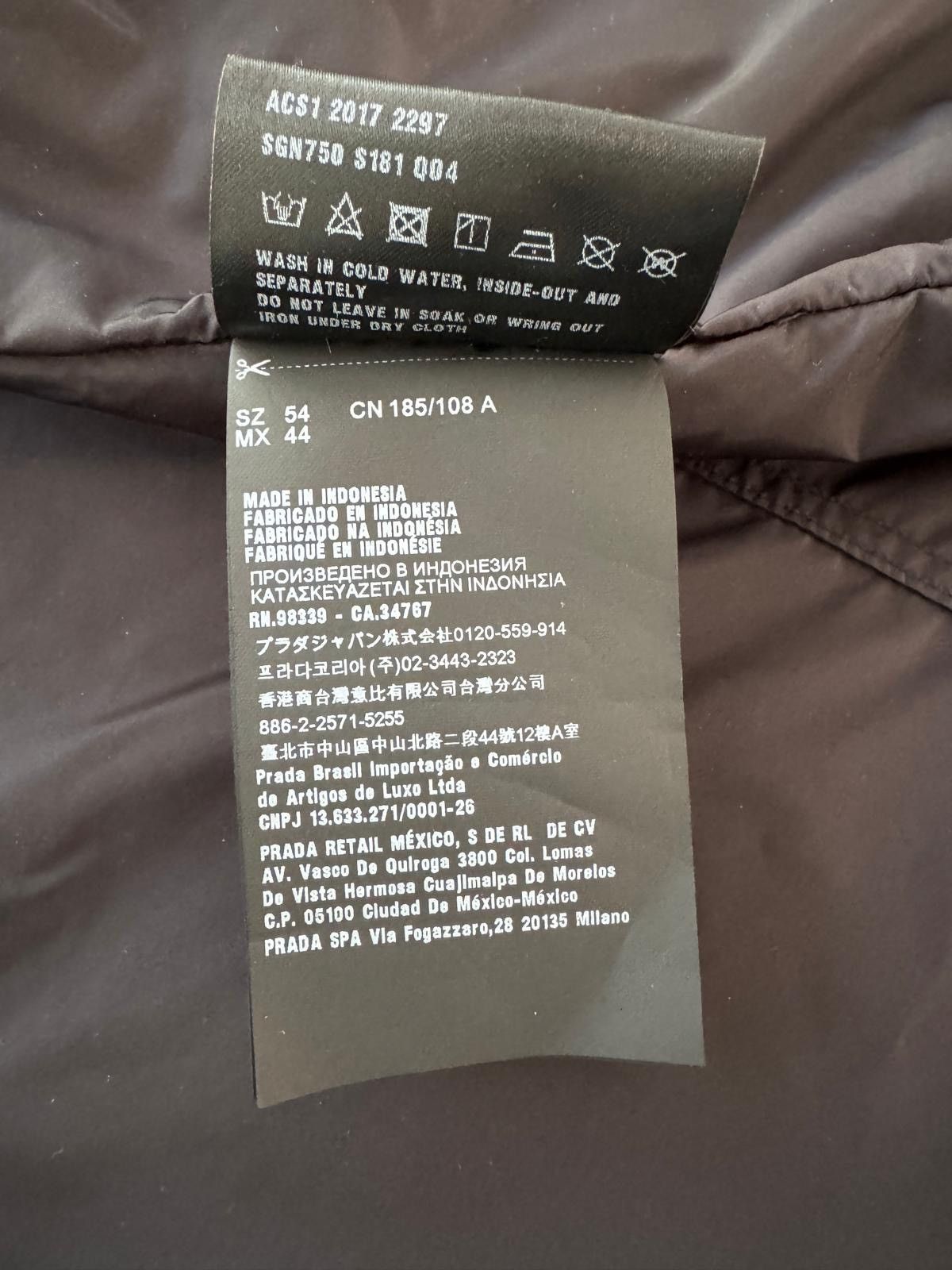 Prada Prada Hem Light Jacket Size US XL / EU 56 / 4 - 7 Thumbnail
