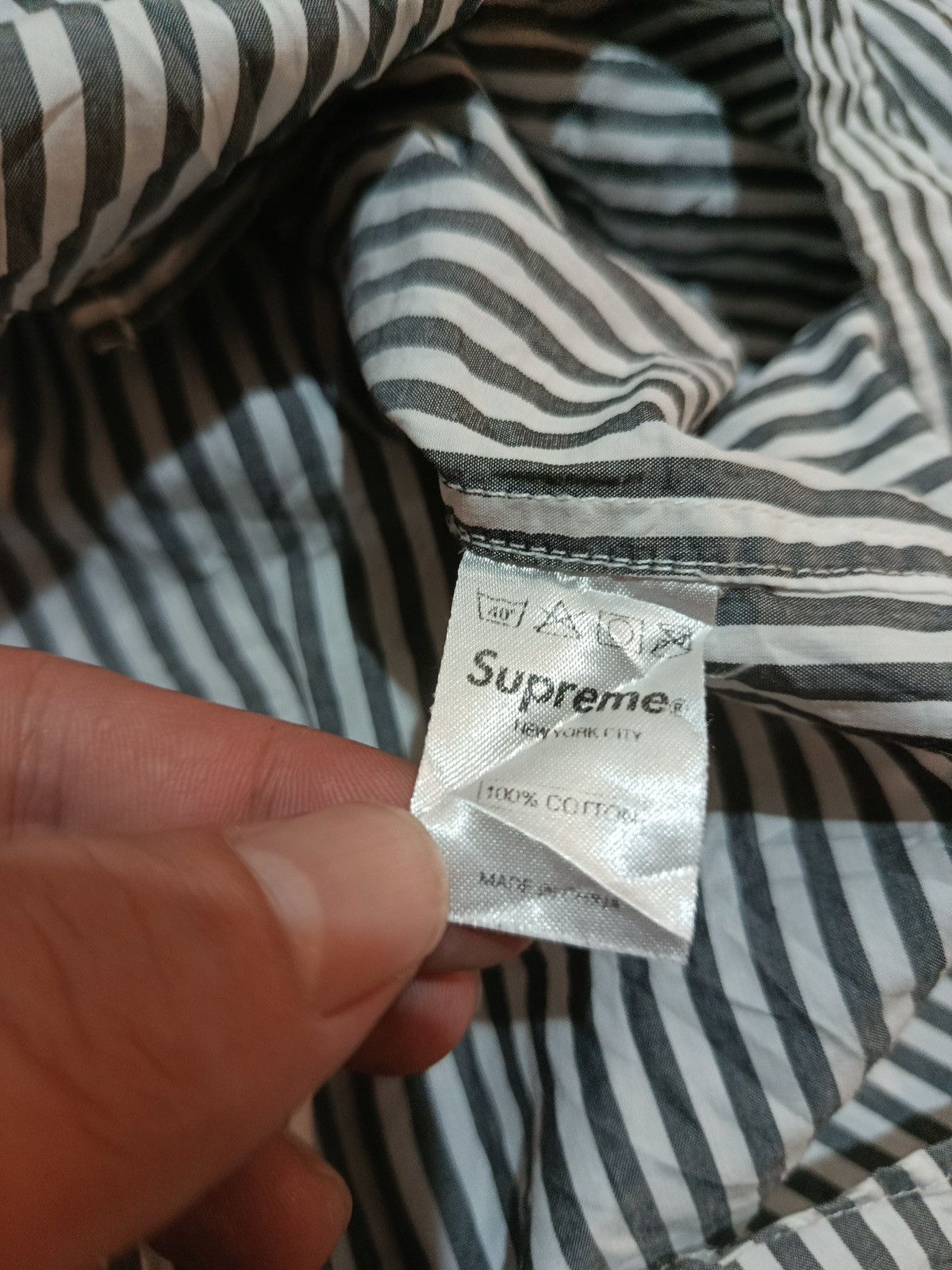 Supreme Supreme striped shirt Size US M / EU 48-50 / 2 - 5 Thumbnail