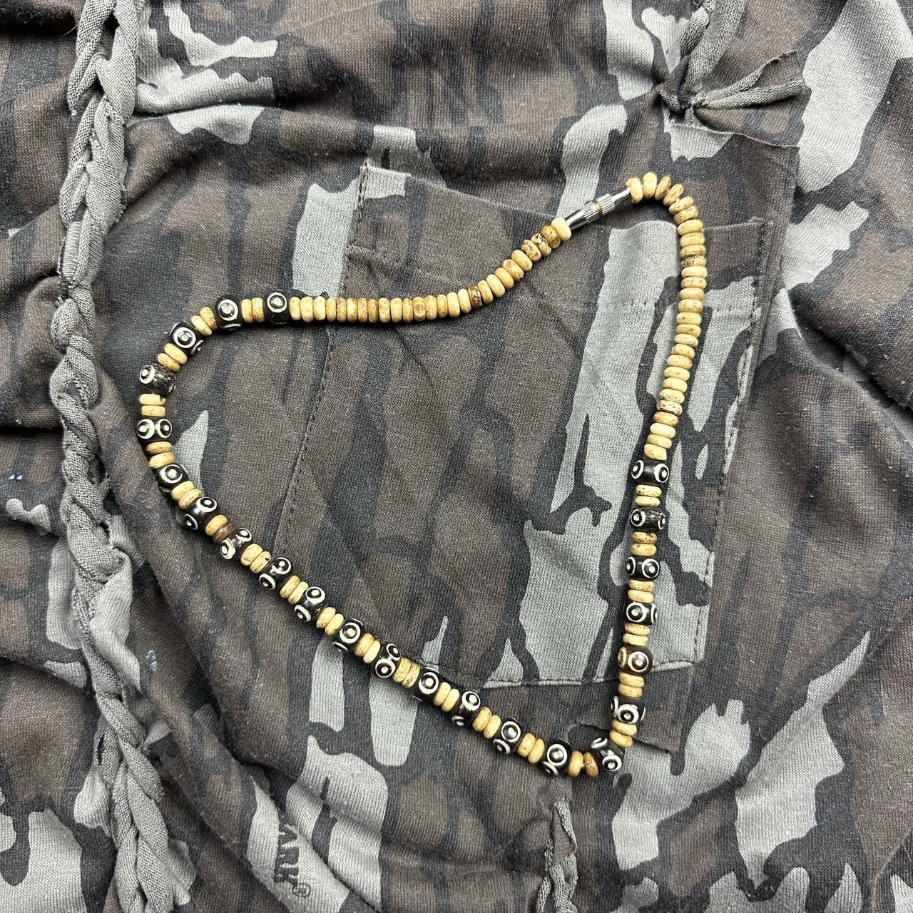 Jewelry Vintage Y2K Brown Wooden Beaded Necklace Size ONE SIZE - 4 Thumbnail