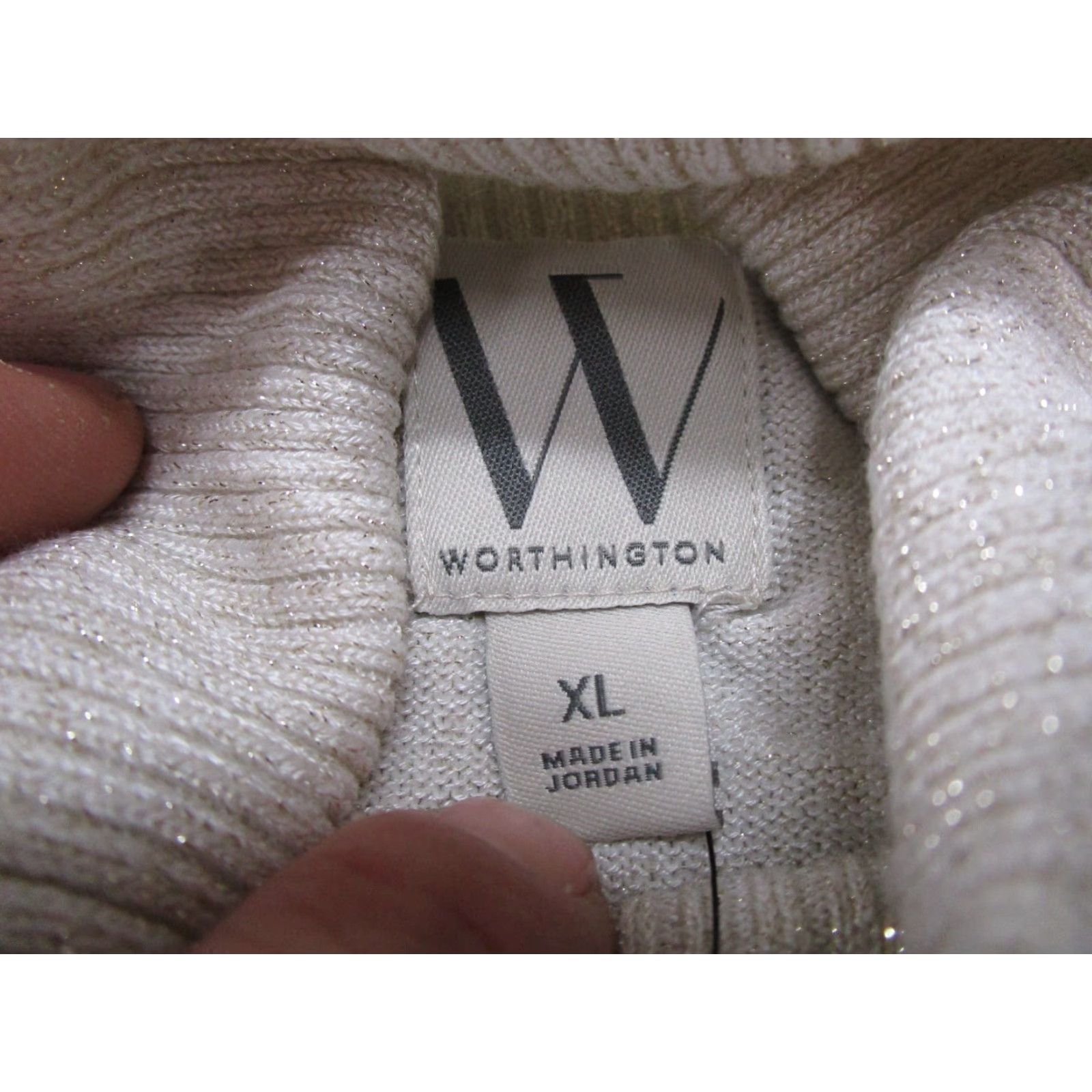 Worthington Worthington Polar Bear Shine Knit Turtleneck Sweater Womens XL Preppy NEW Size XL / US 12-14 / IT 48-50 - 3 Thumbnail