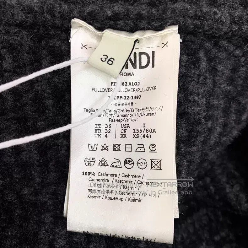 Fendi Fendi Beige-Grey Classic Double F Monogram Printed Cashmer Size XXS / US 00 / IT 34 - 6 Thumbnail