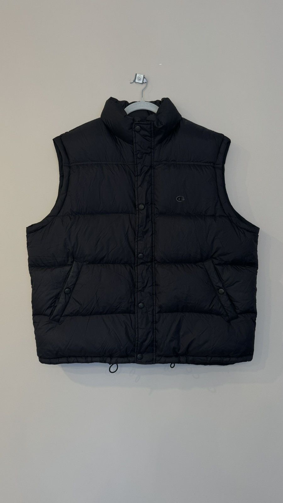 Champion Champion black puffer down vest rare vintage y2k 00s Size US XL / EU 56 / 4 - 1 Thumbnail